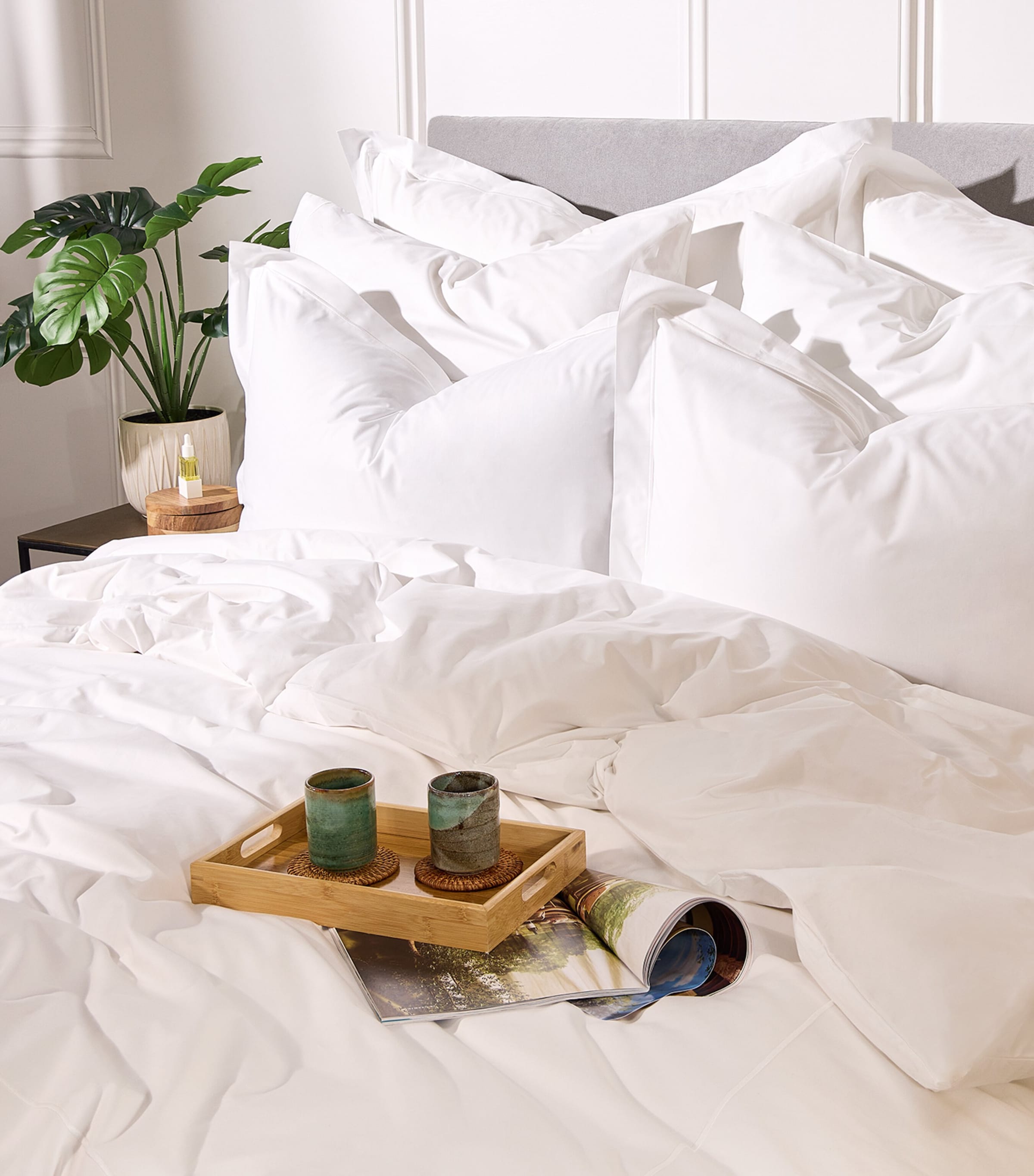 Helmshore King Oxford Pillowcase (50cm x 90cm) WHITE Image 4