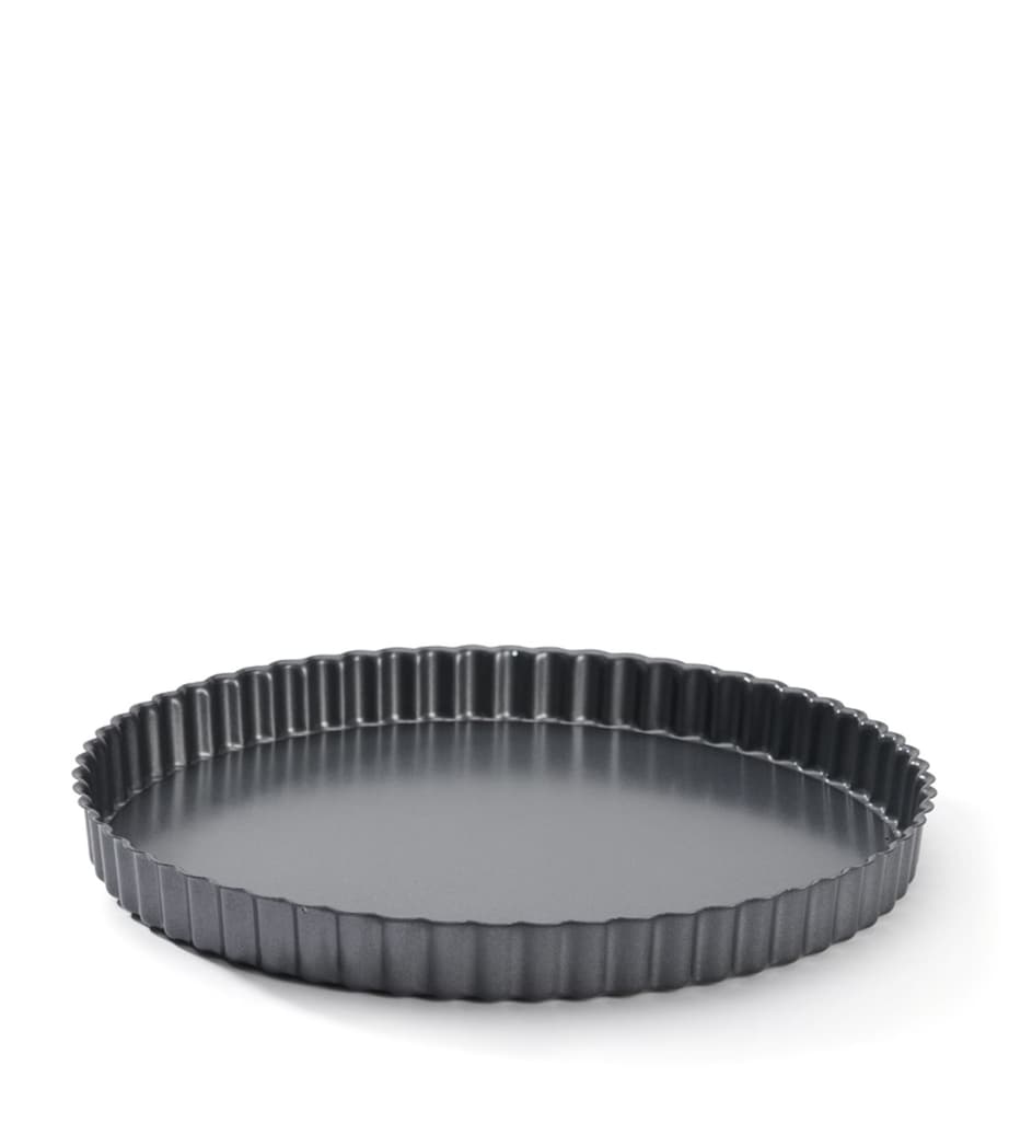 De Buyer Non-Stick Fluted Tart Mould (28cm) Grey Image 1