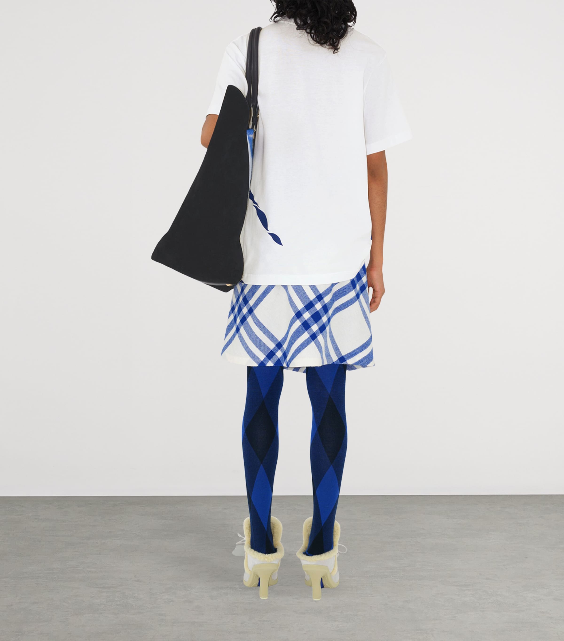 Cotton Oversized Equestrian Knight T-Shirt WHITE Image 4