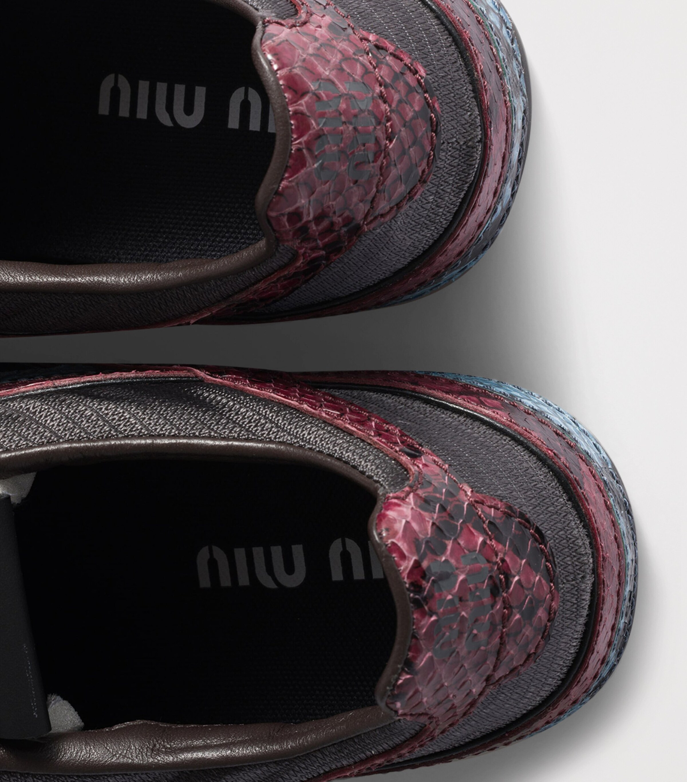 Miu Miu Grey Gymnasium Sneakers | Harrods UK