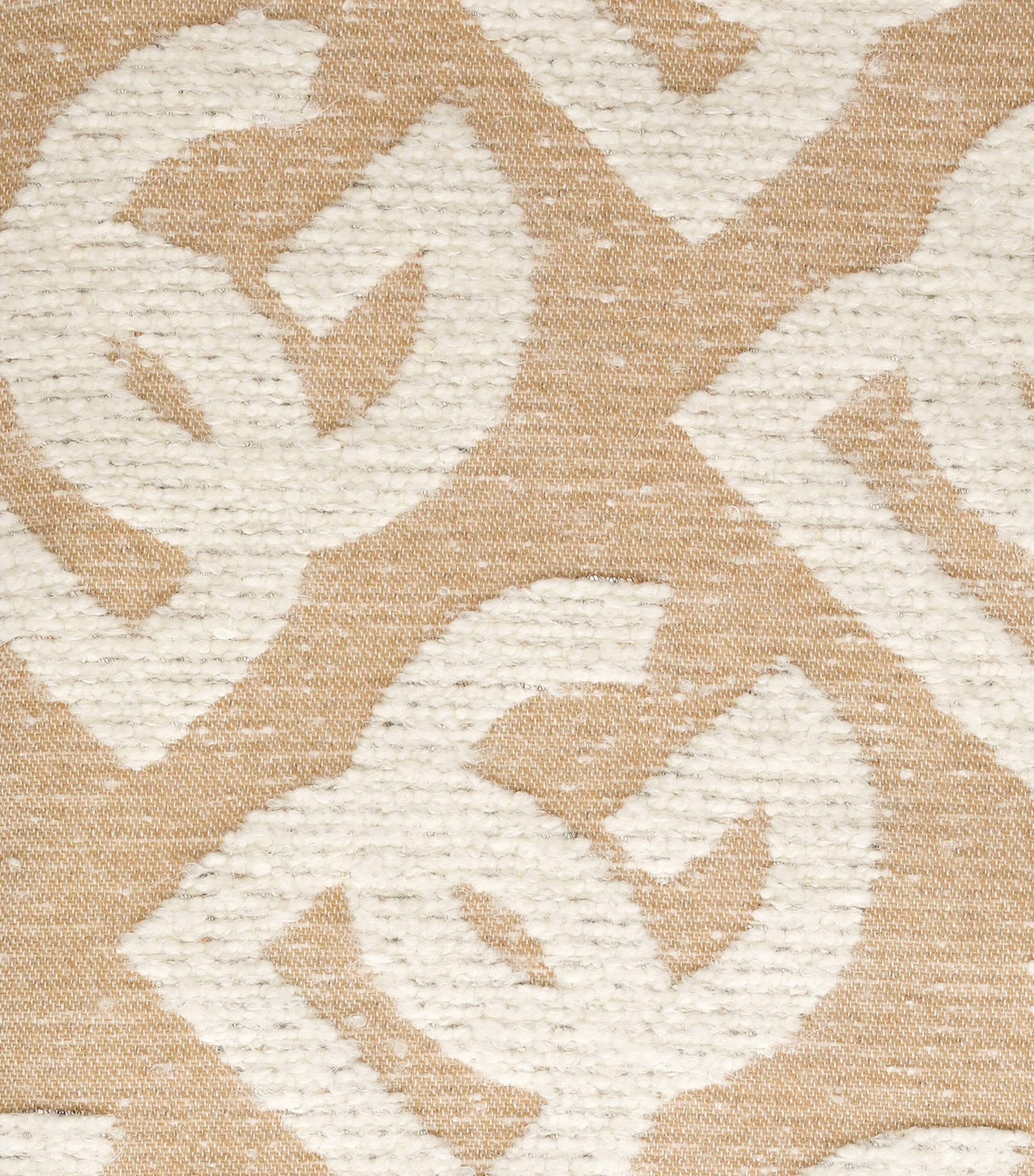 Wool-Cashmere-Silk Logo Throw (140cm x 180cm) U0054-BEIGE Image 3
