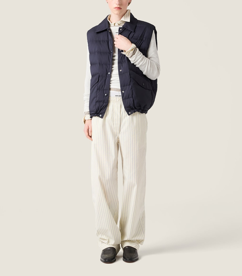 Miu Miu Womens Down-Filled Technical Gilet Image 2