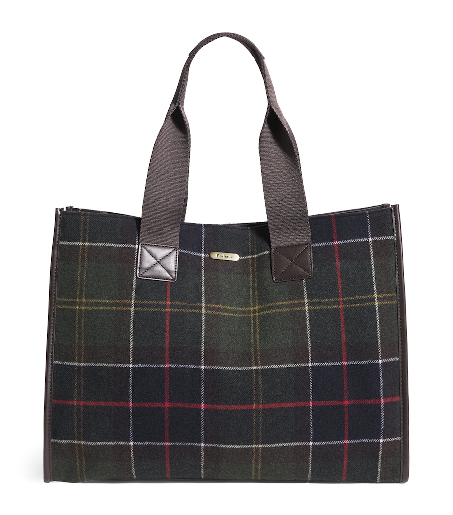 Barbour Tartan Turnberry Tote Bag Classic Tartan Image 1