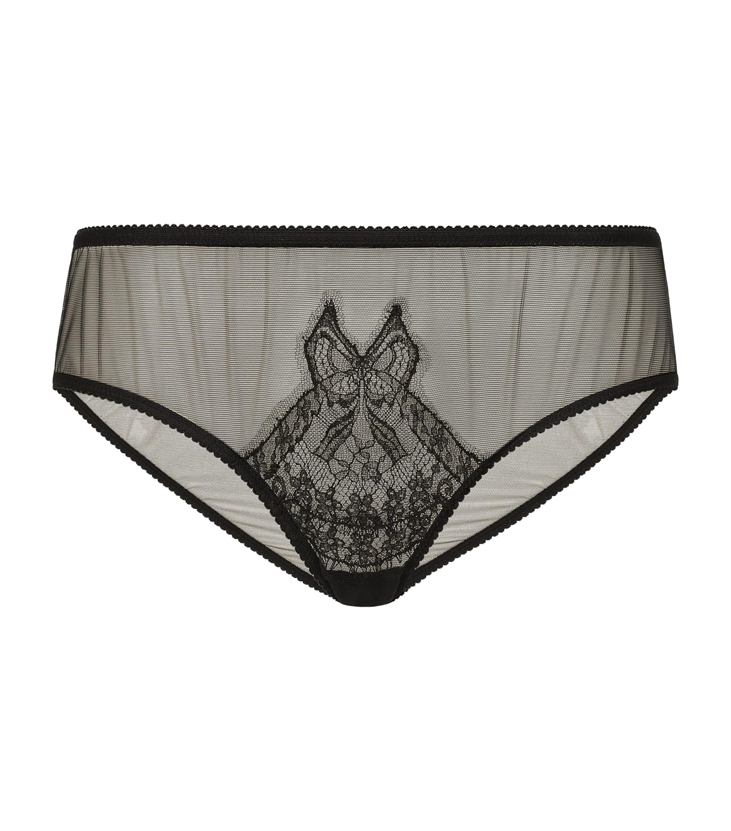 Dolce & Gabbana Lace Briefs In Black