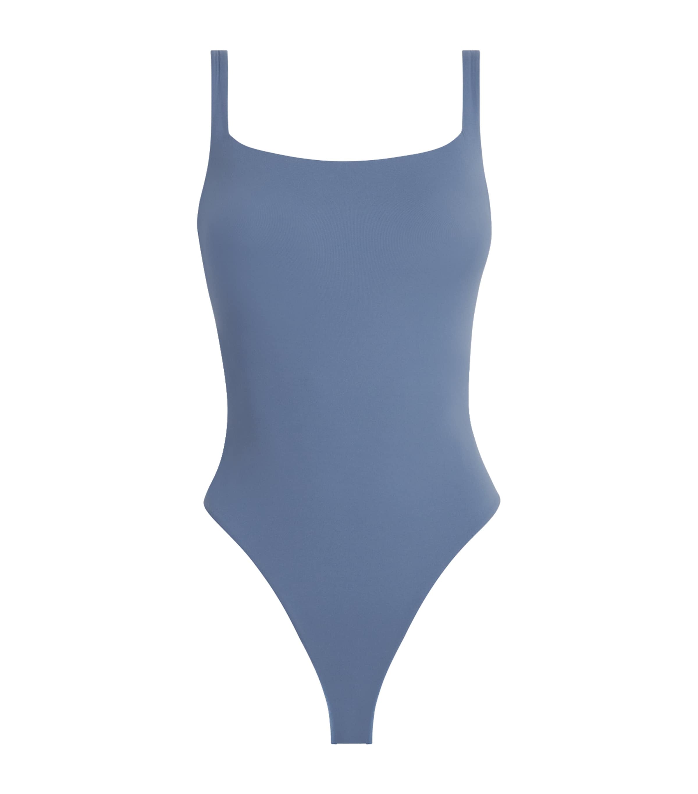 Skims Womens Fits Everybody Square-Neck Bodysuit Arctic Image 1