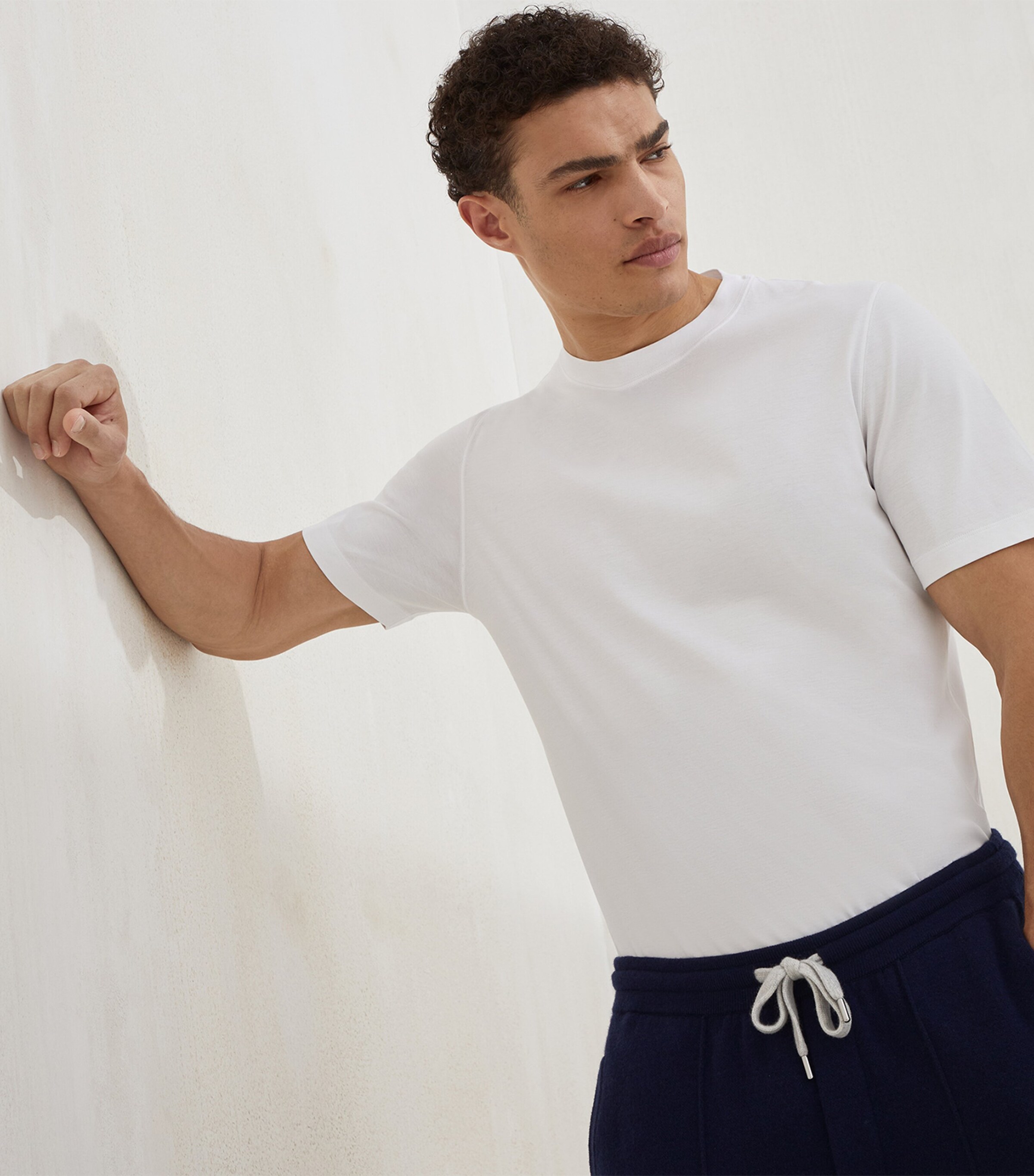 Cotton Crew-Neck T-Shirt C6159 Image 5