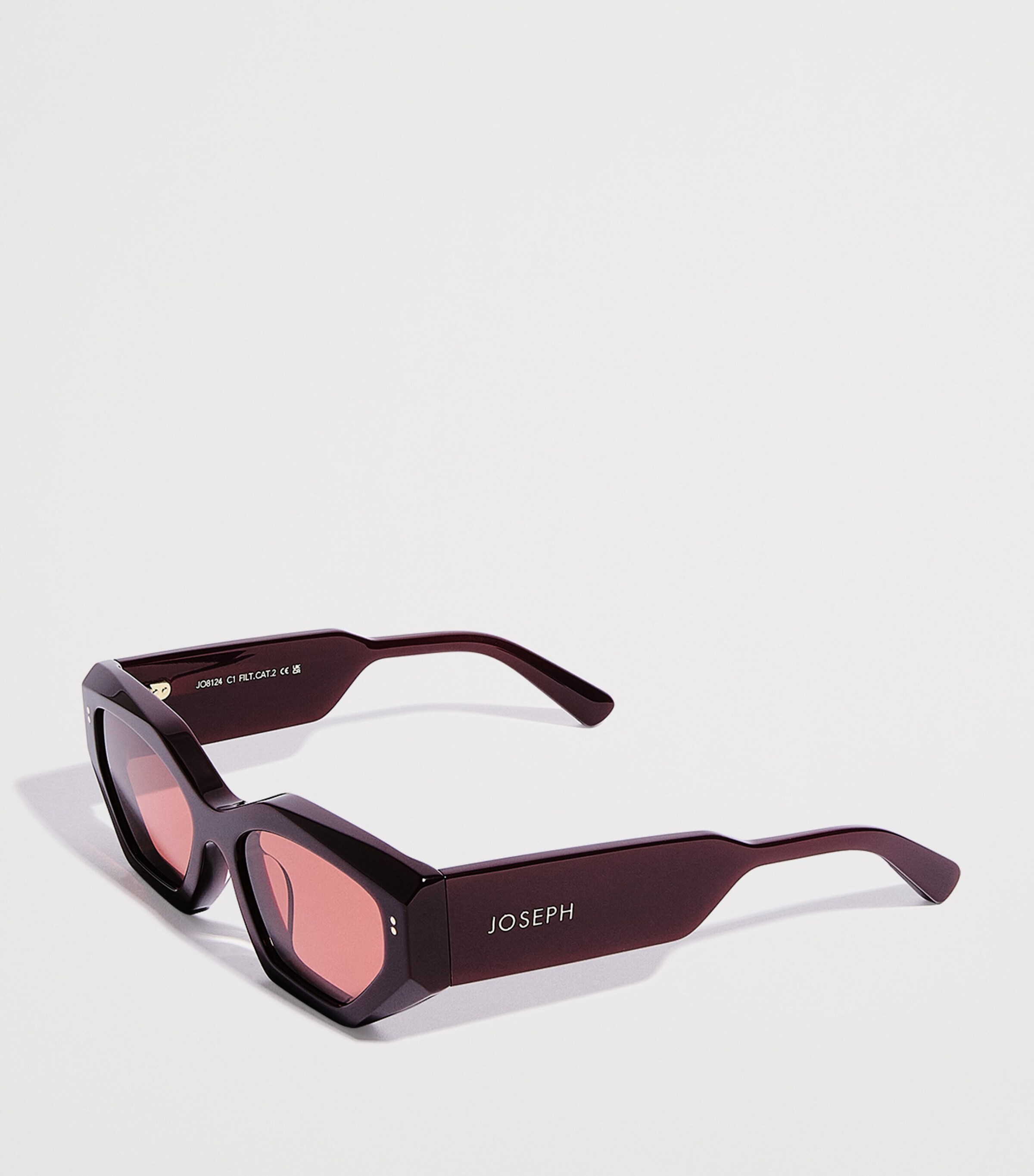 Joseph Cat Eye Souk Sunglasses Plum Image 2