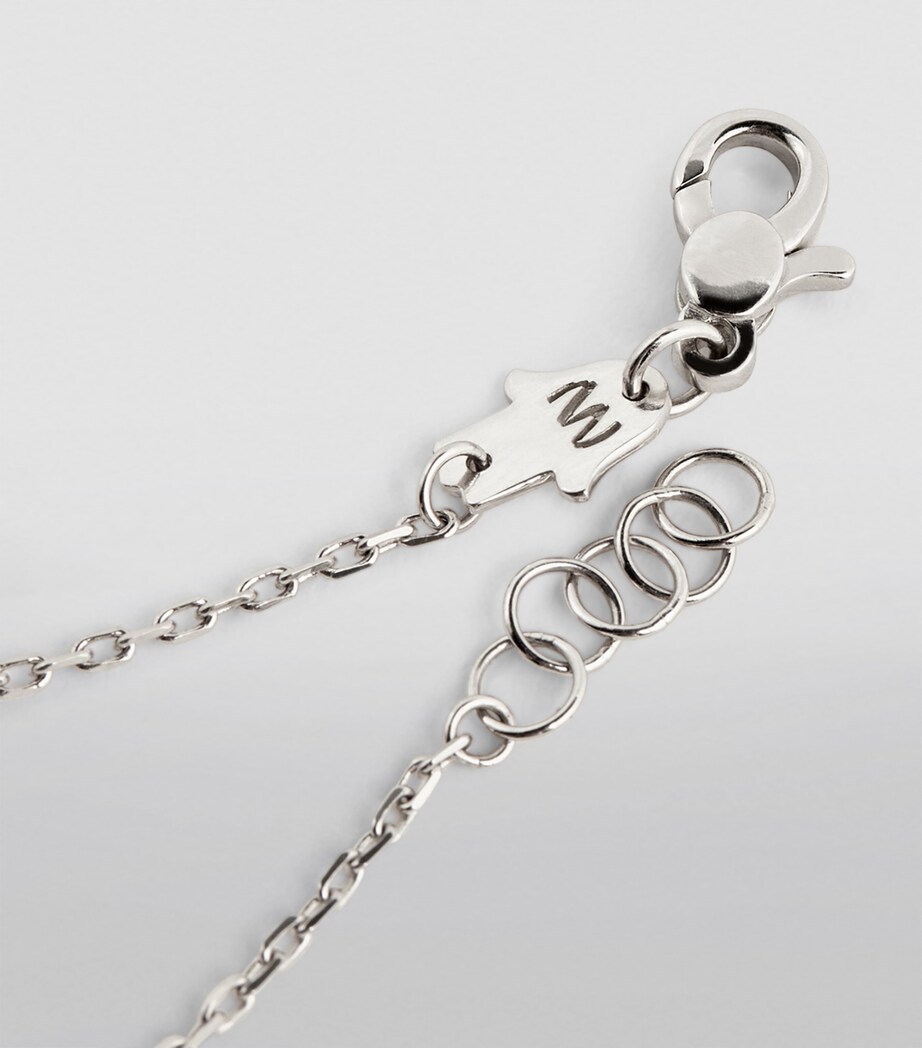 White Gold, Diamond and Turquoise Protected Bracelet WHITE GOLD Image 6