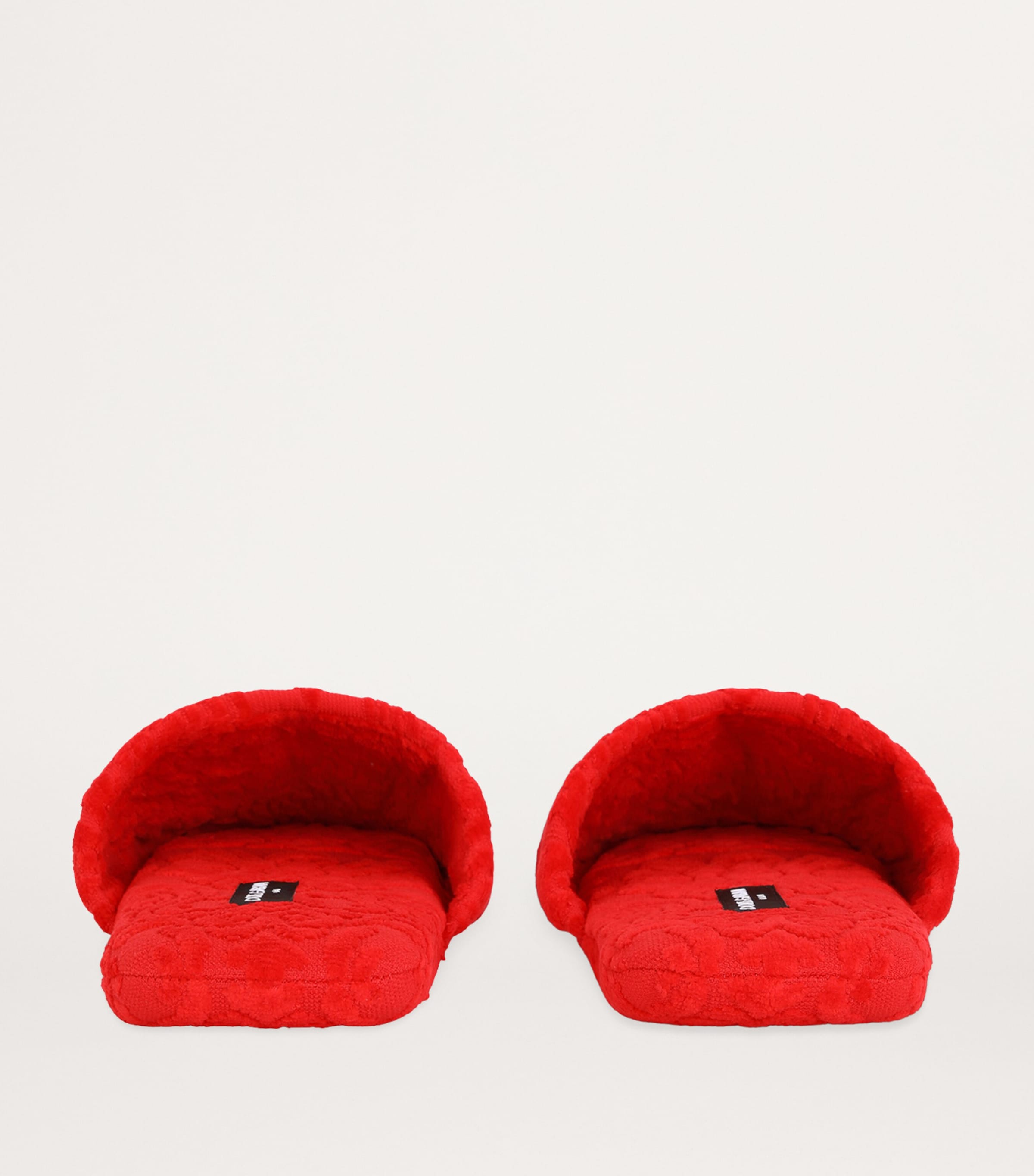Dolce&Gabbana Casa Terry Cotton DG Slippers Rosso Image 4