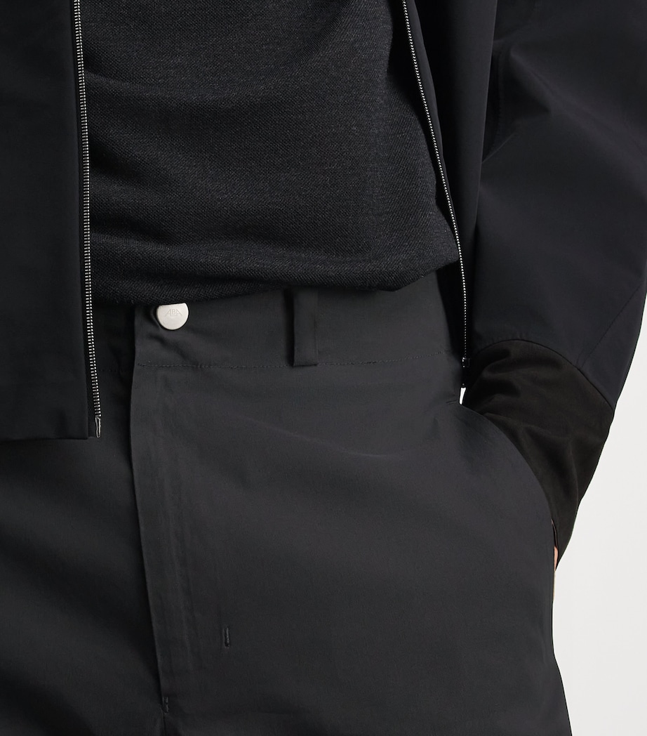 Alba Mens Cotton-Blend Techno Trousers Black Image 3