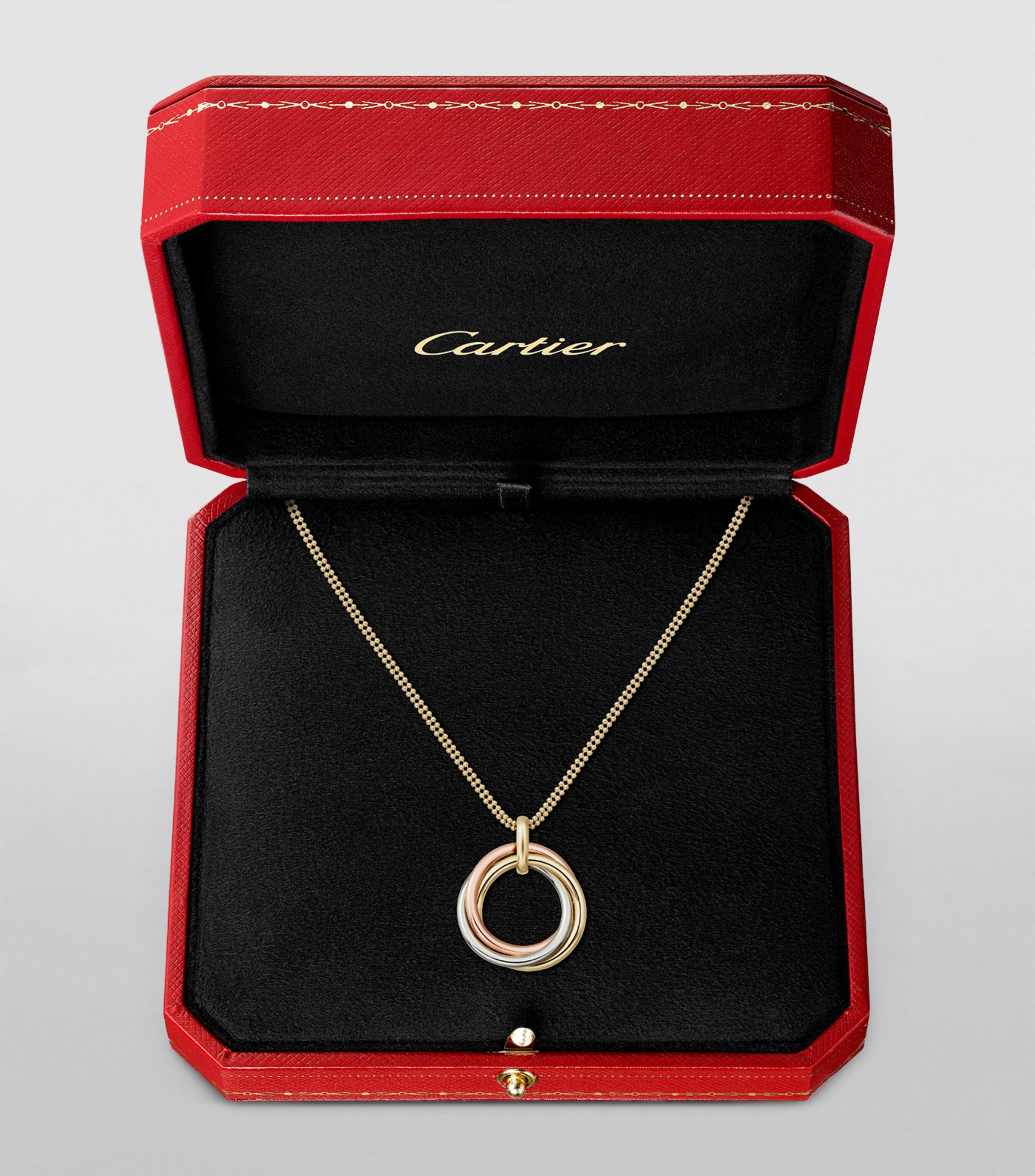 Medium Mixed Gold Trinity Necklace MIXED GOLD Image 2