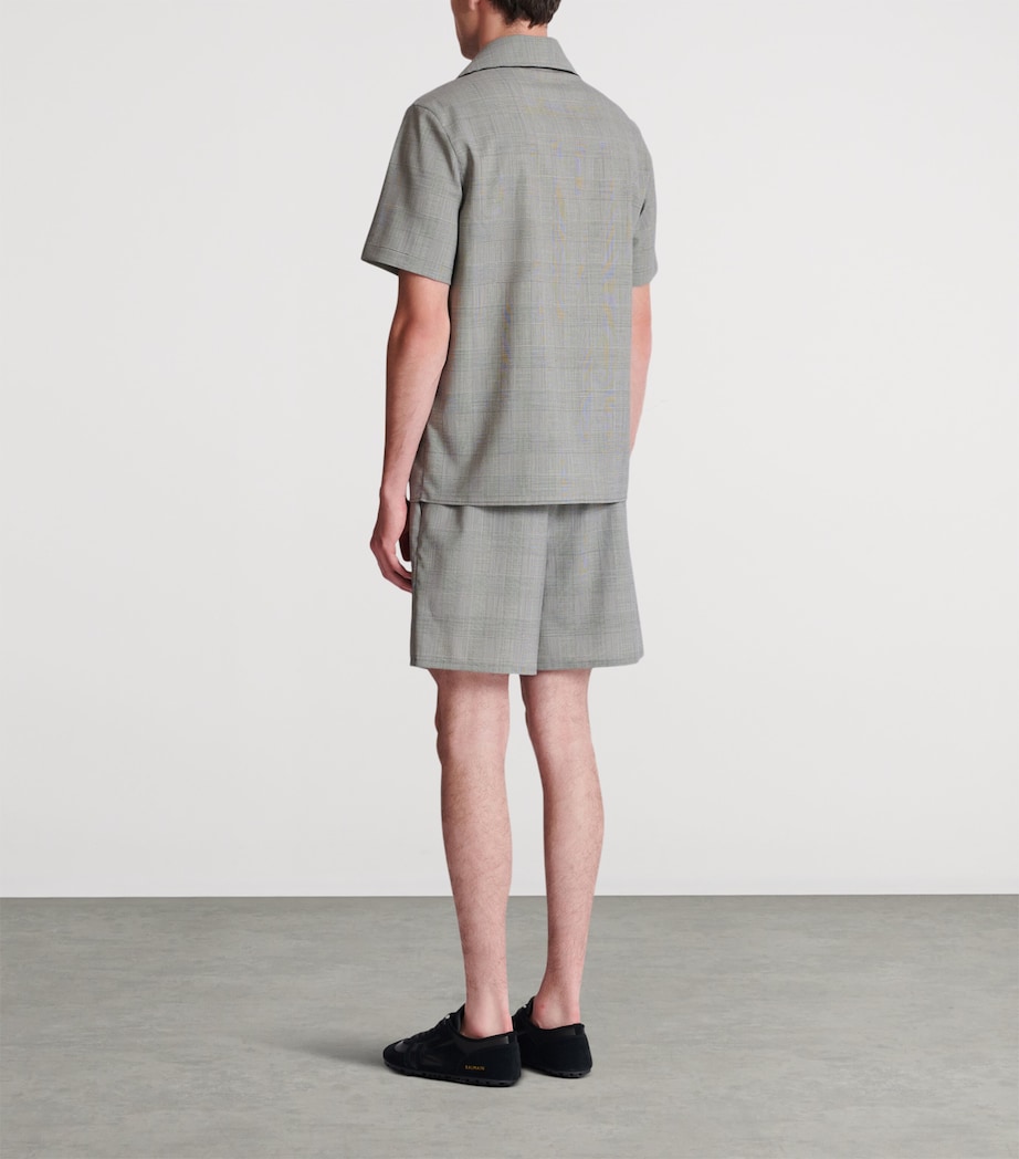 Virgin Wool Check Shirt EAB NOIR/BLANC Image 7