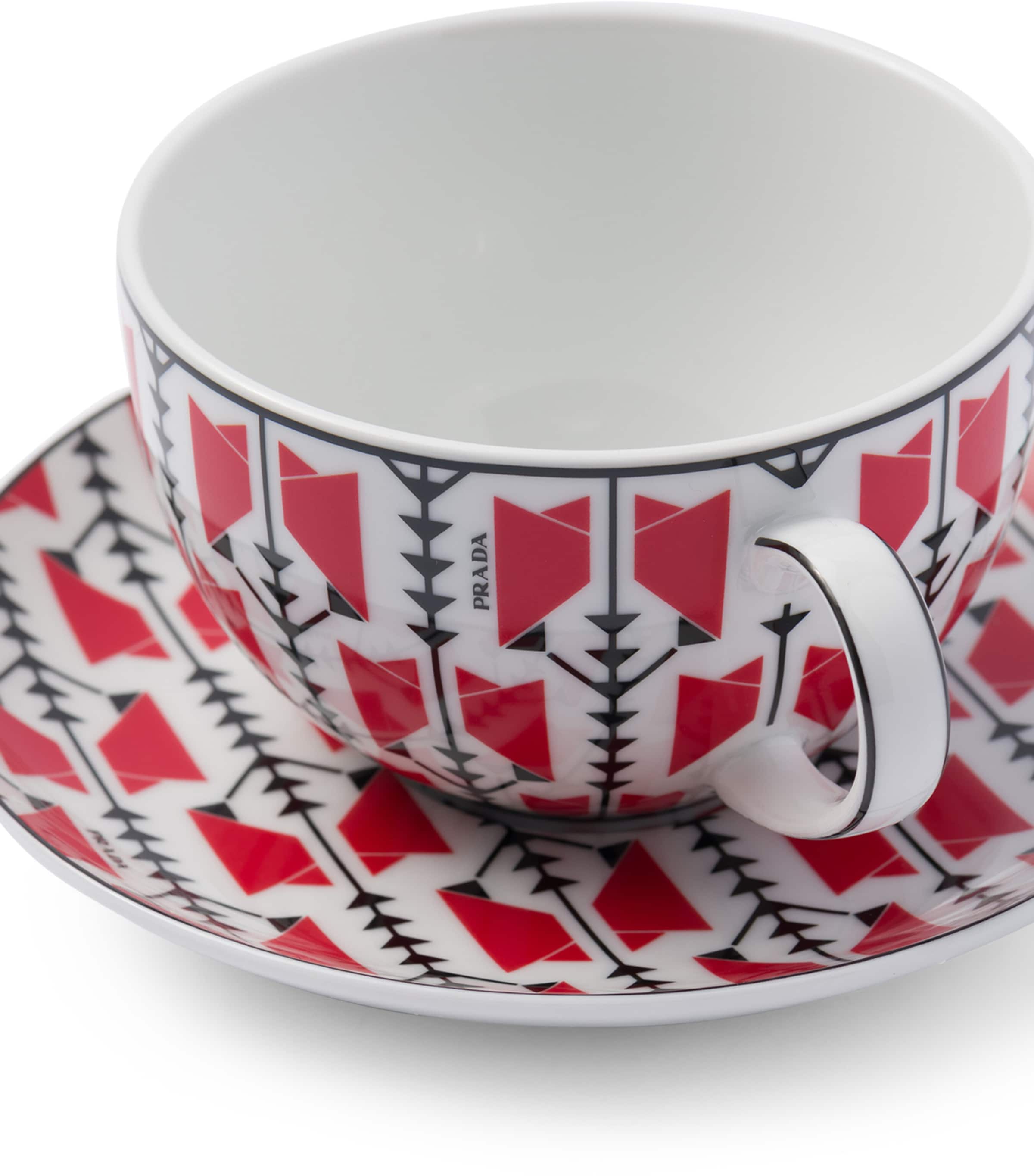 Porcelain Teacup and Saucer (Set of 2) F0DW8 Image 4