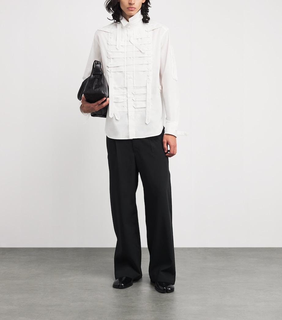 Cotton Multi Tab Shirt WHITE Image 2