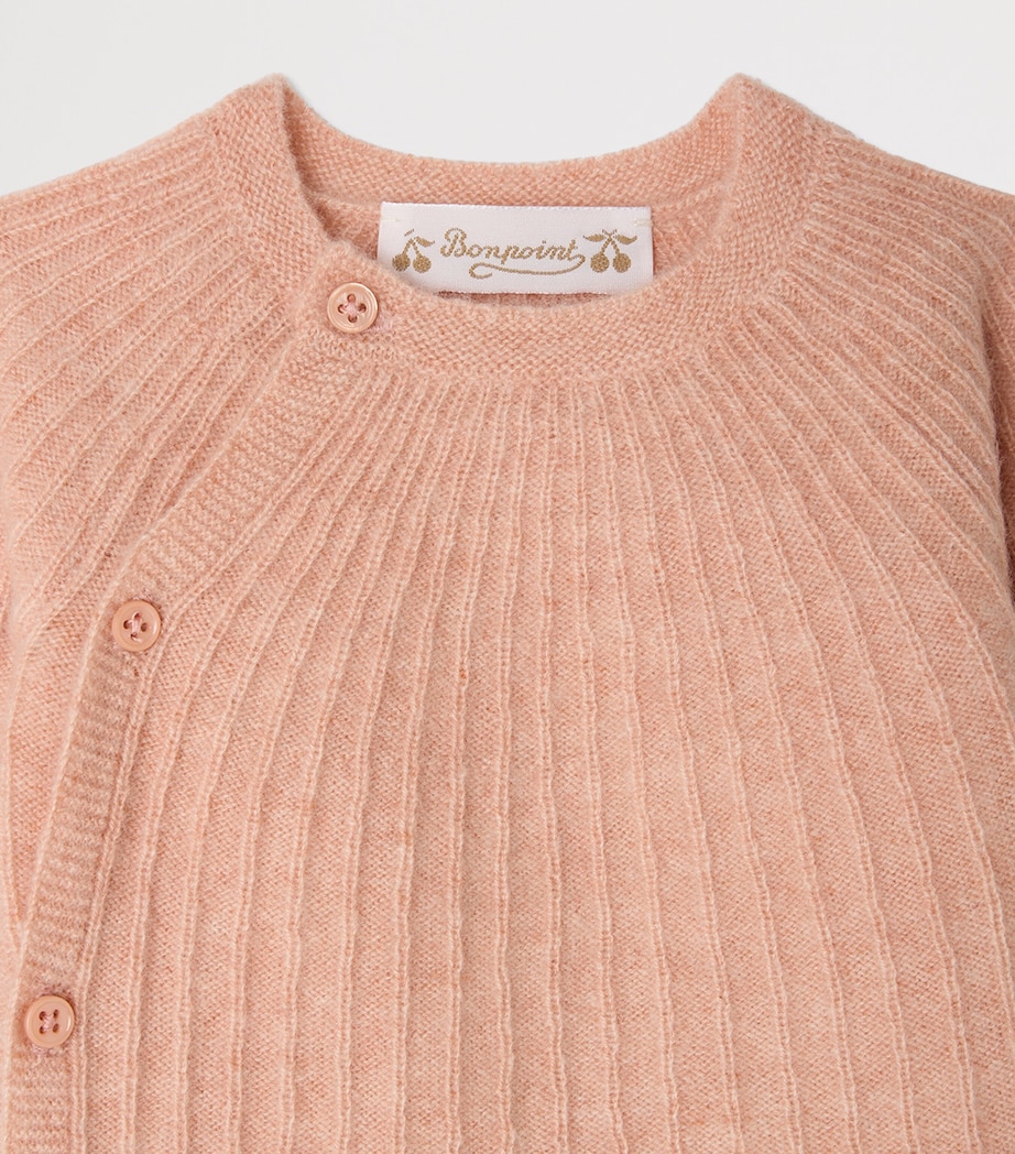 Bonpoint Cashmere Sweater and Leggings Set (3-18 Months) Rose The Image 3