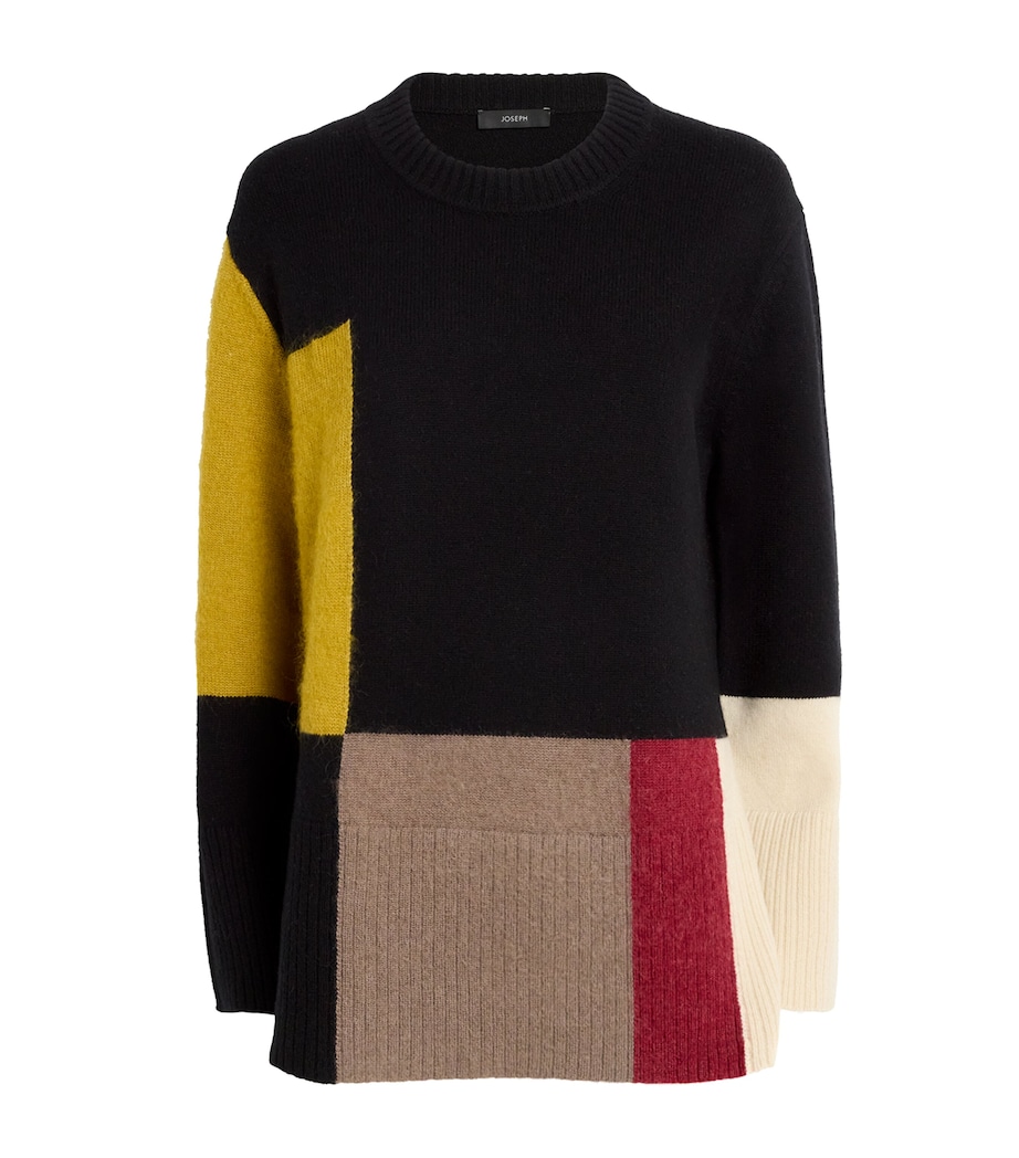 Wool-Blend Overlay Sweater SMOKE COMBO Image 1