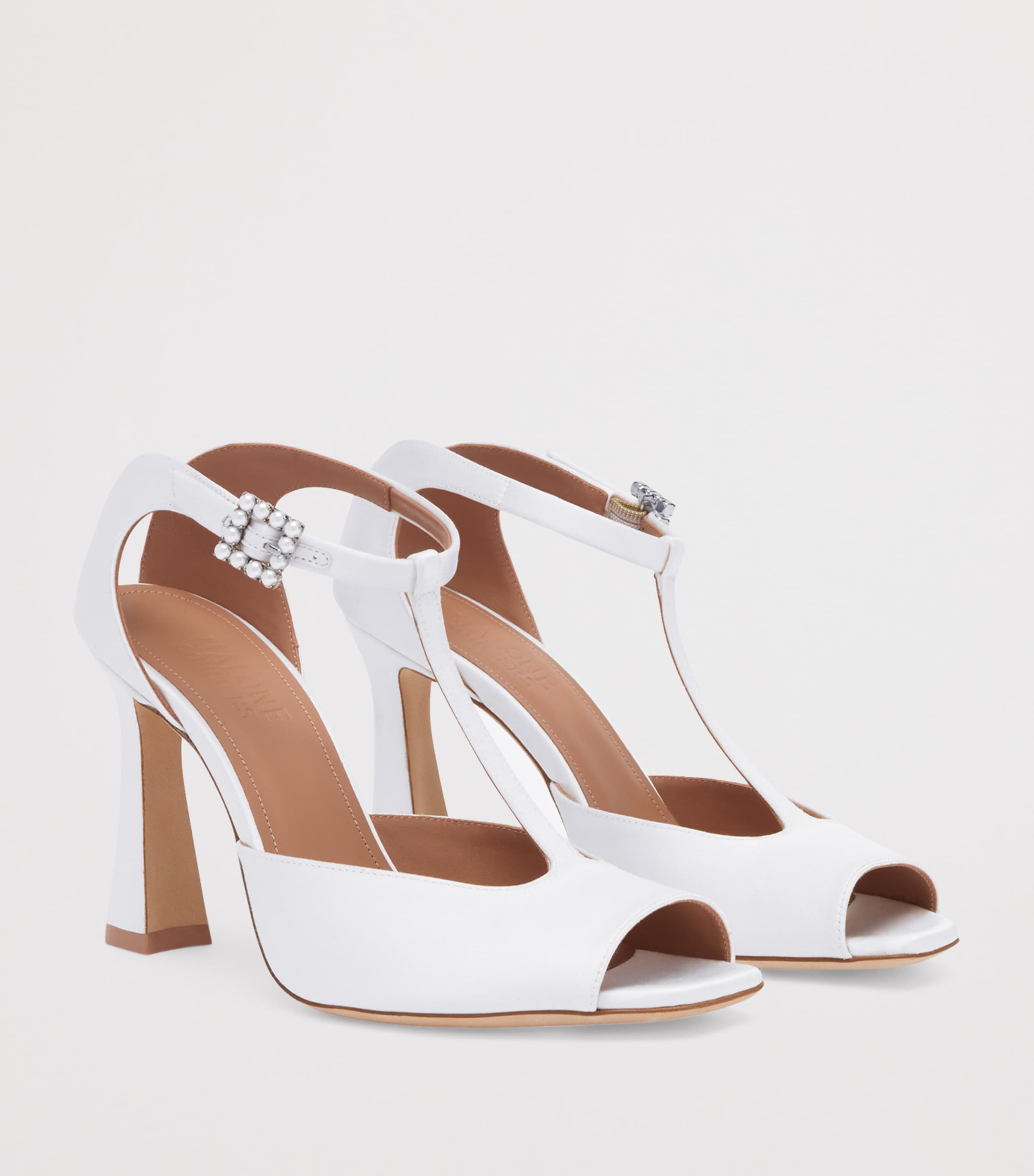Satin Nomi Sandals 90 WHITE Image 2