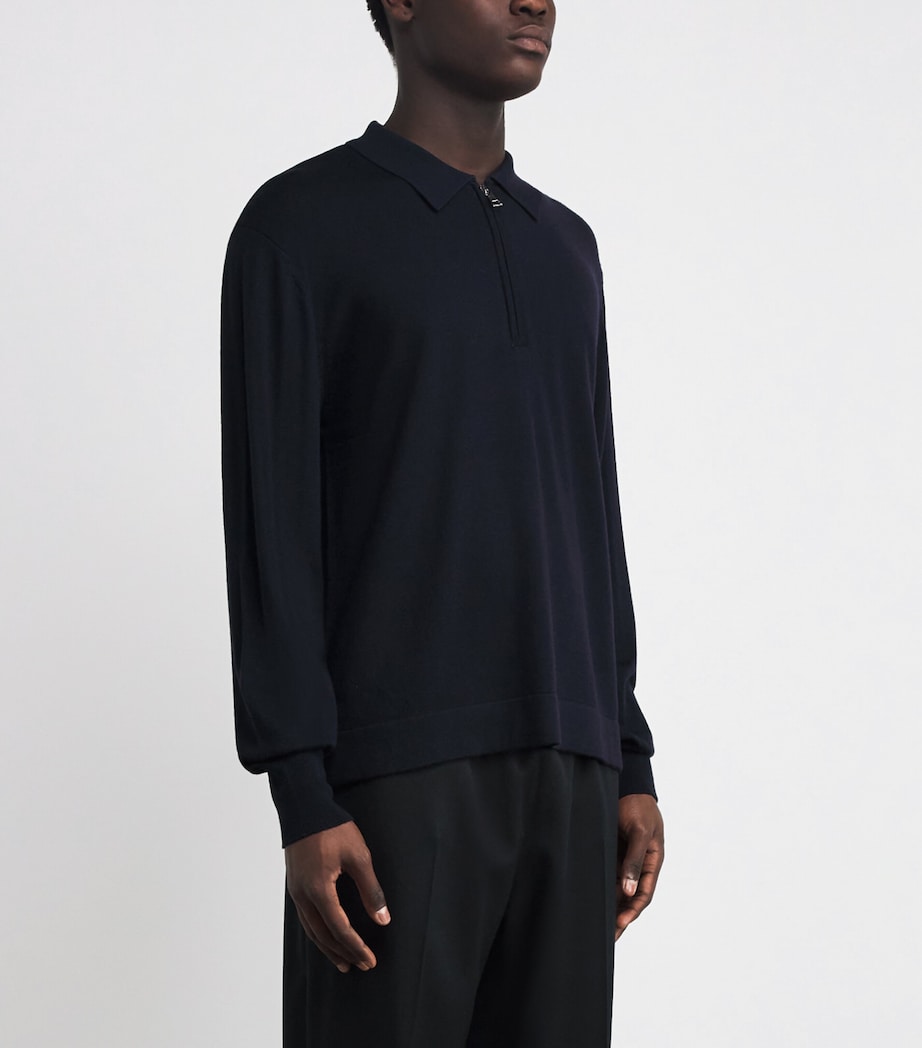 Wool Double-Breasted Maxwell Coat DARK NAVY Image 3