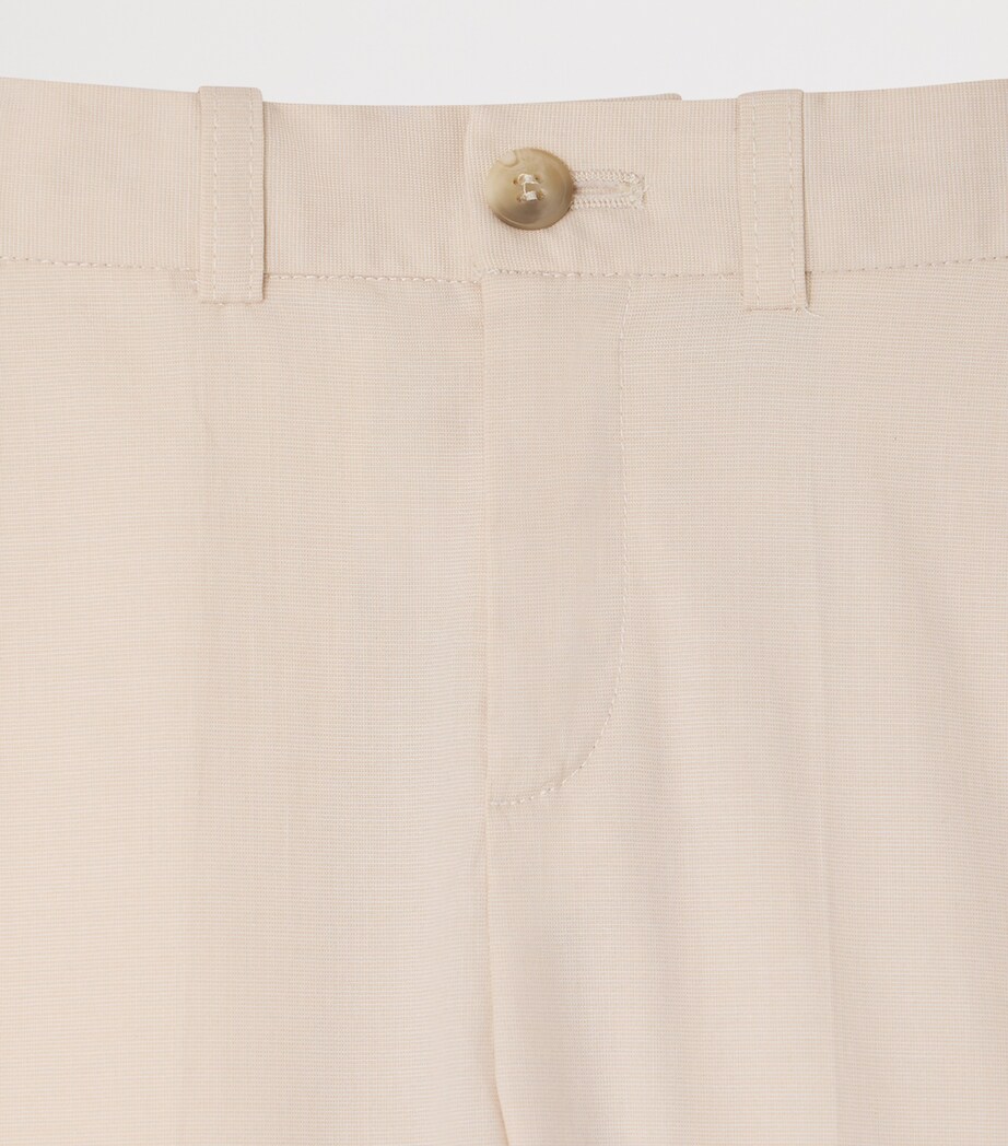Bonpoint Stretch-Cotton Calvin Shorts (10-14 Years) Ecru Image 3