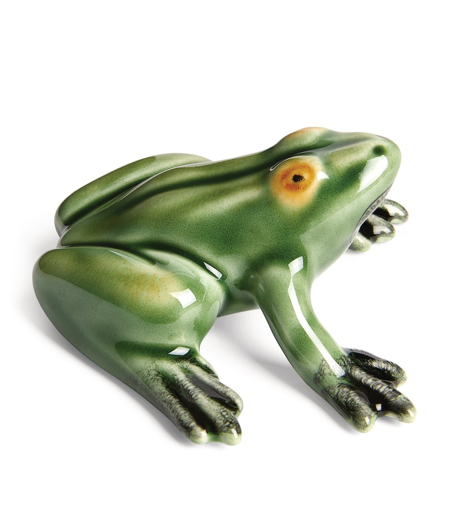 Earthenware Frog GREEN Image 2