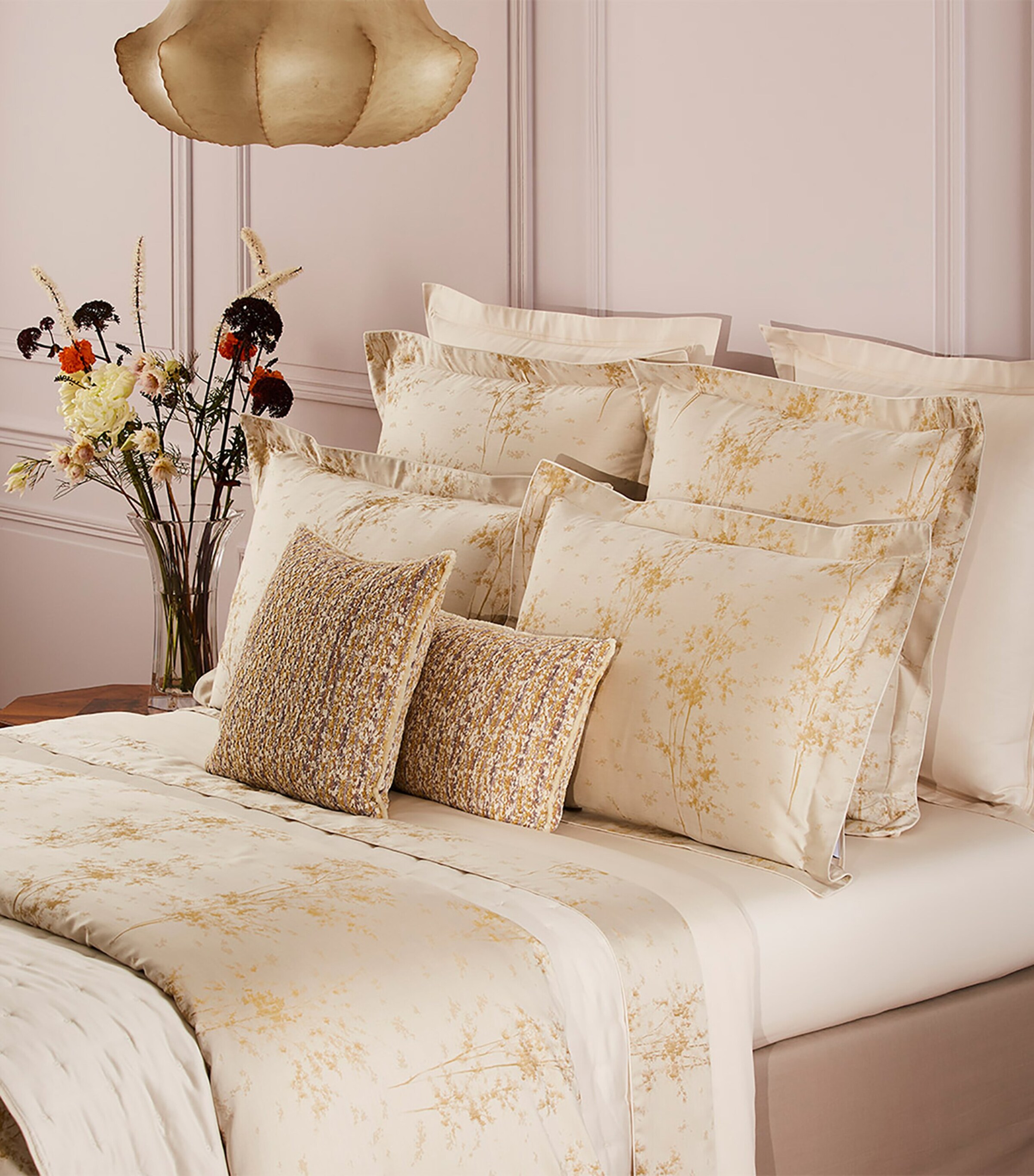 Organic Cotton Legende Square Oxford Pillowcase (65cm x 65cm) NACRE Image 5