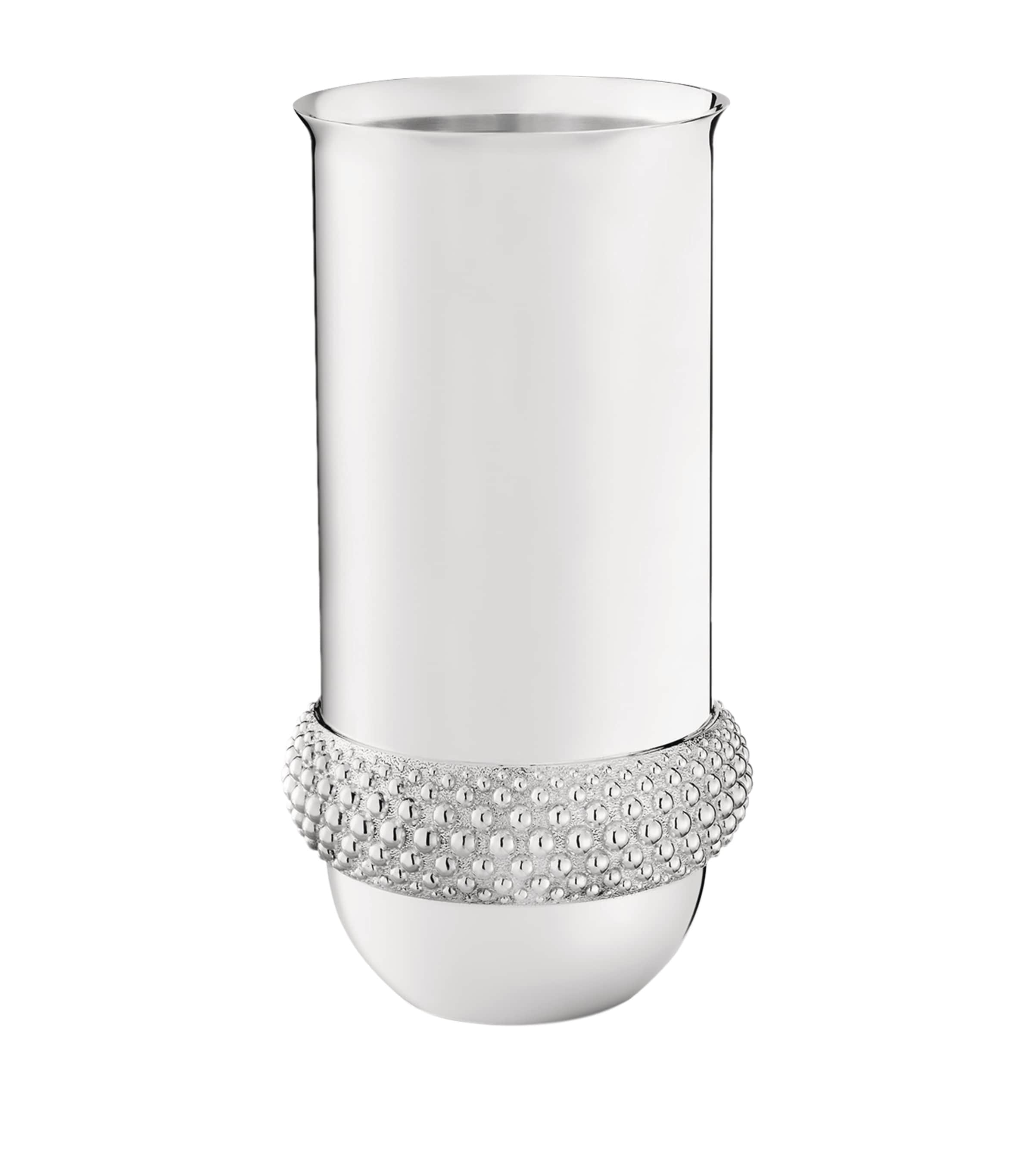 Silver-Plated Perles Vase (29cm) SILVER Image 2