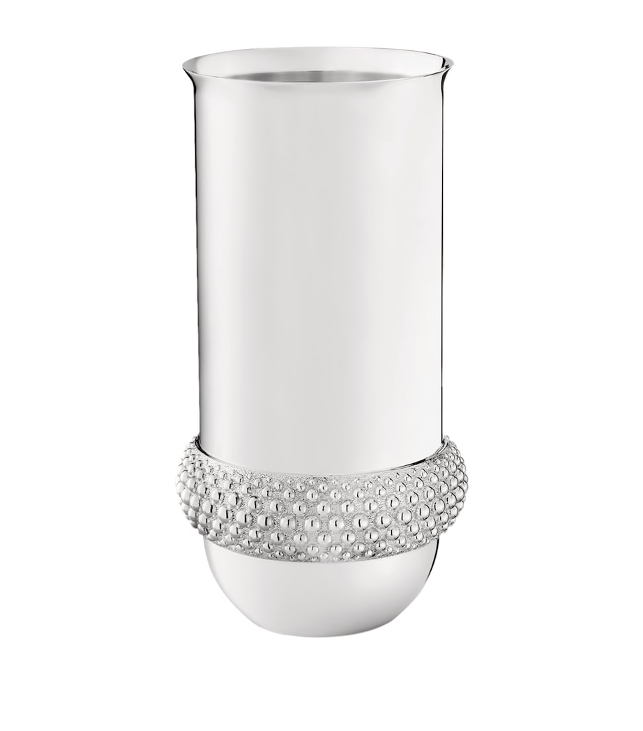 Silver-Plated Perles Vase (29cm) SILVER Image 2