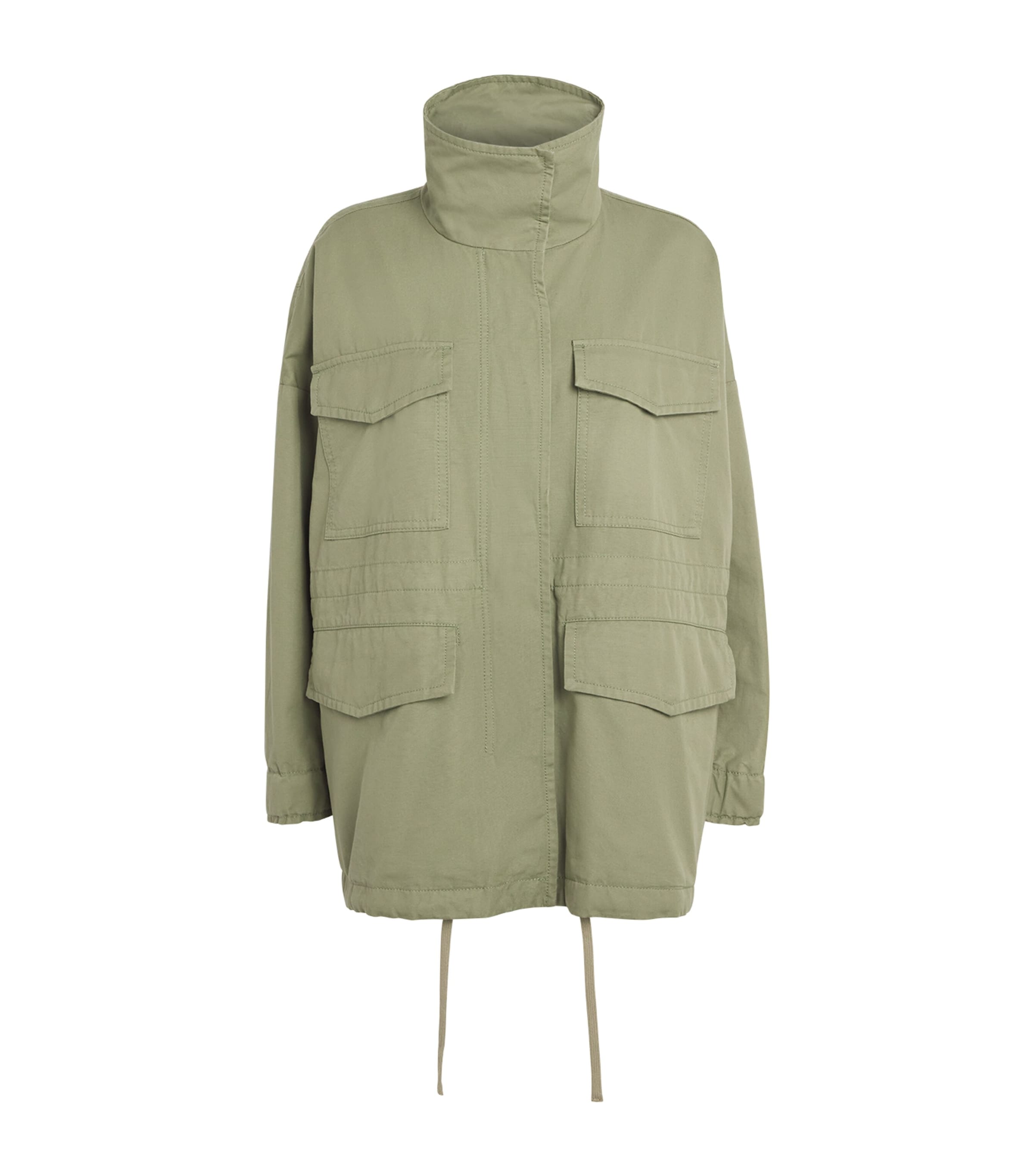 Weekend Max Mara High-neck Utility Jacket In Green