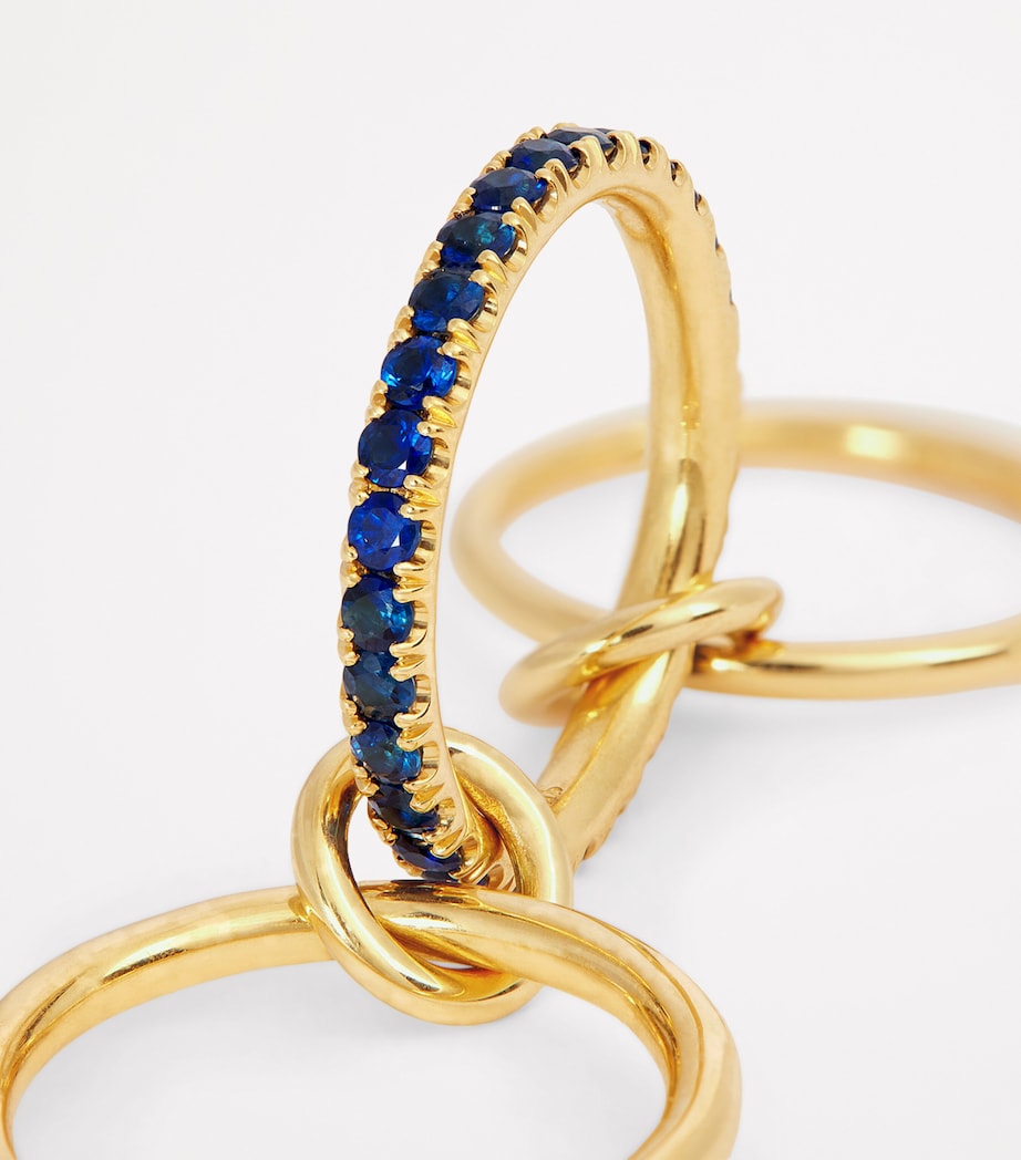 Yellow Gold and Sapphire Petunia Ring YELLOW GOLD Image 5