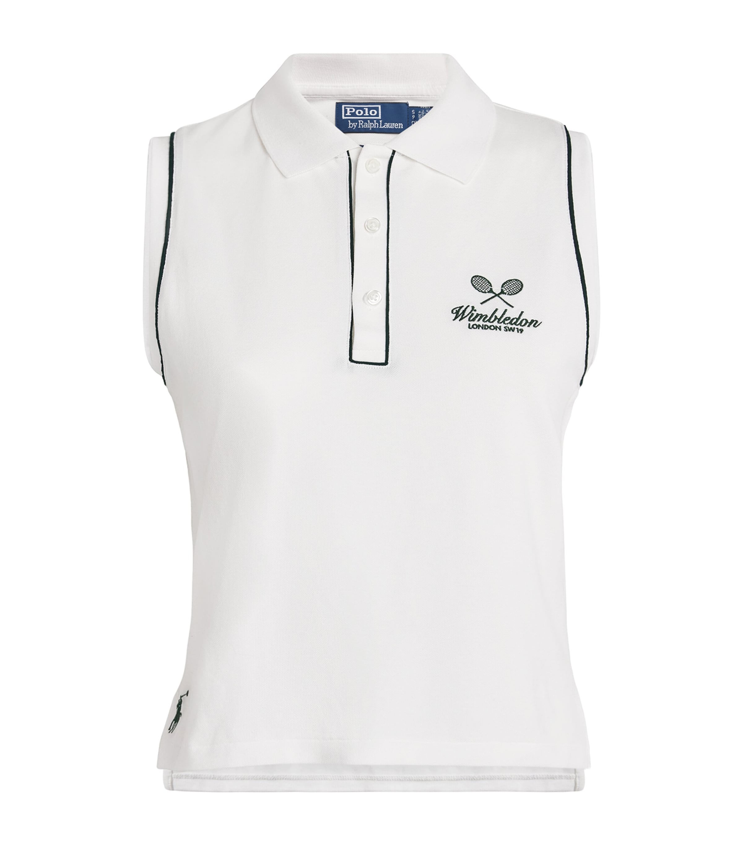 Polo Ralph Lauren X Wimbledon Stretch-cotton Polo Shirt In White