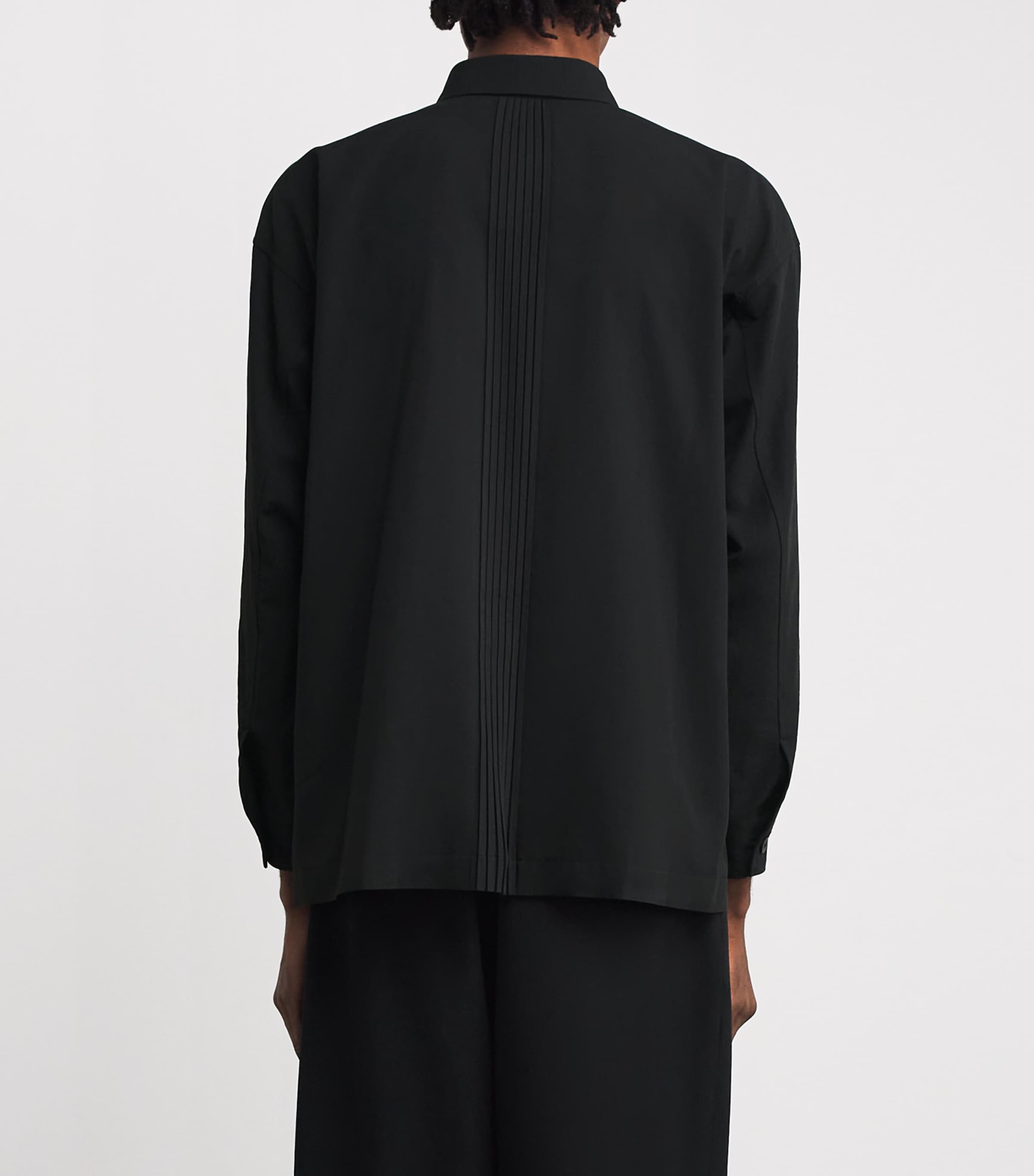 IM MEN Black Air Pleats Shirt | Harrods US