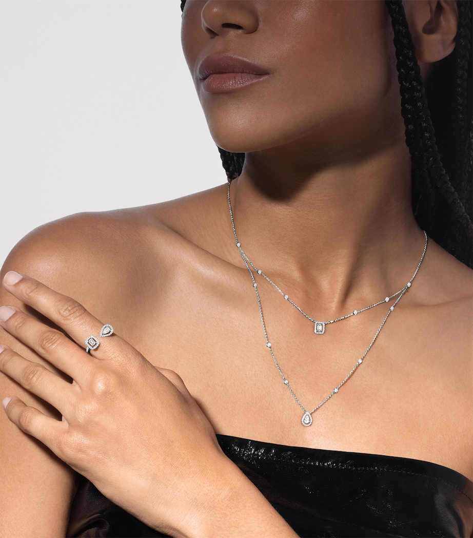 Messika My Twin White Gold and Diamond Layered Necklace (0.76ct) White Gold Image 2