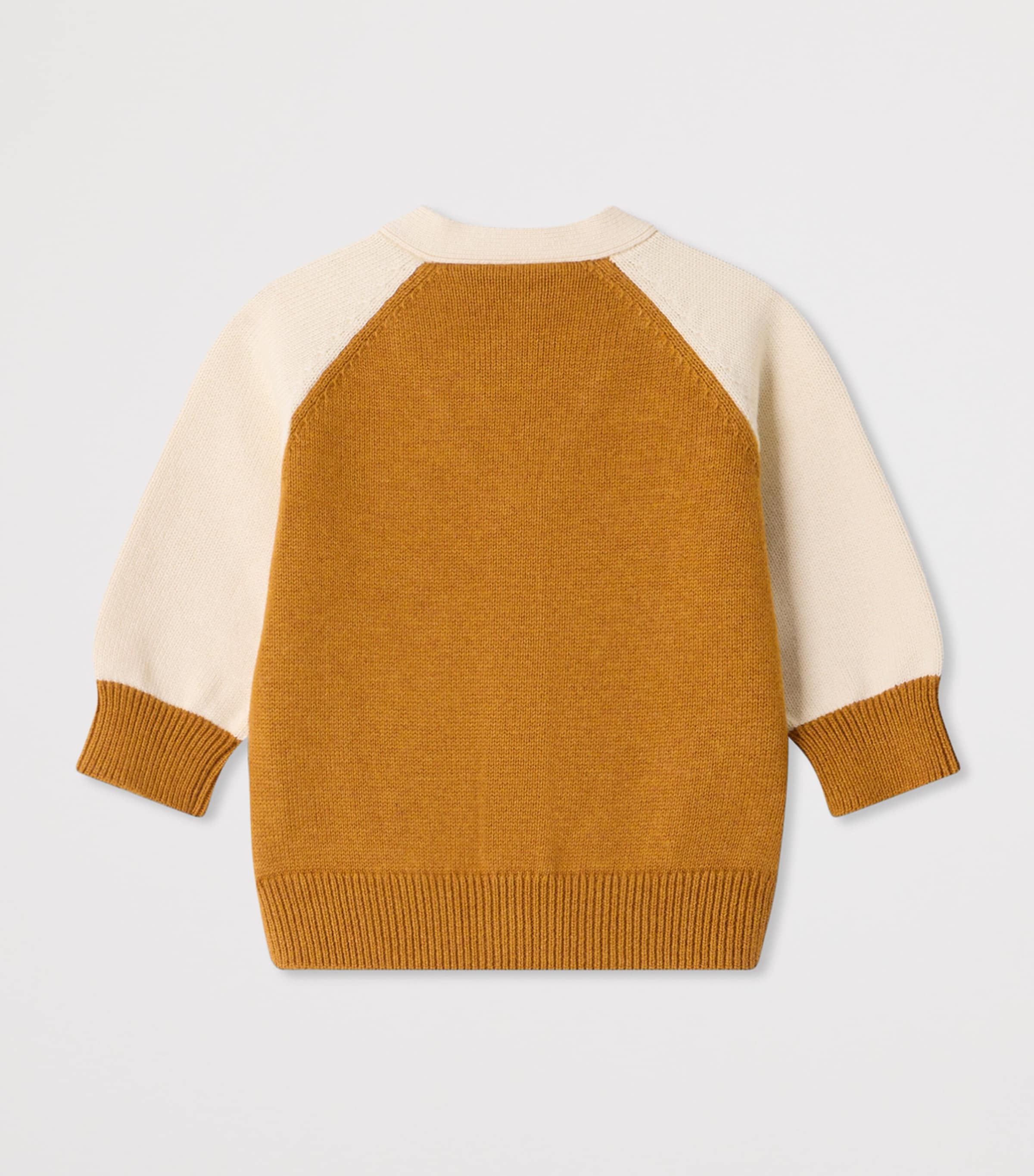 Bonpoint Cotton Cardigan (6-18 Months) Upb Ocre Image 2
