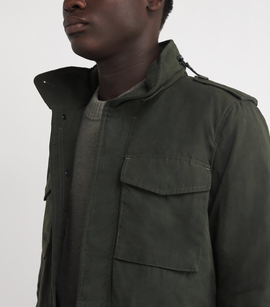 Canvas Water-Resistant Field Jacket 01017 - VERDONEGREEN Image 7