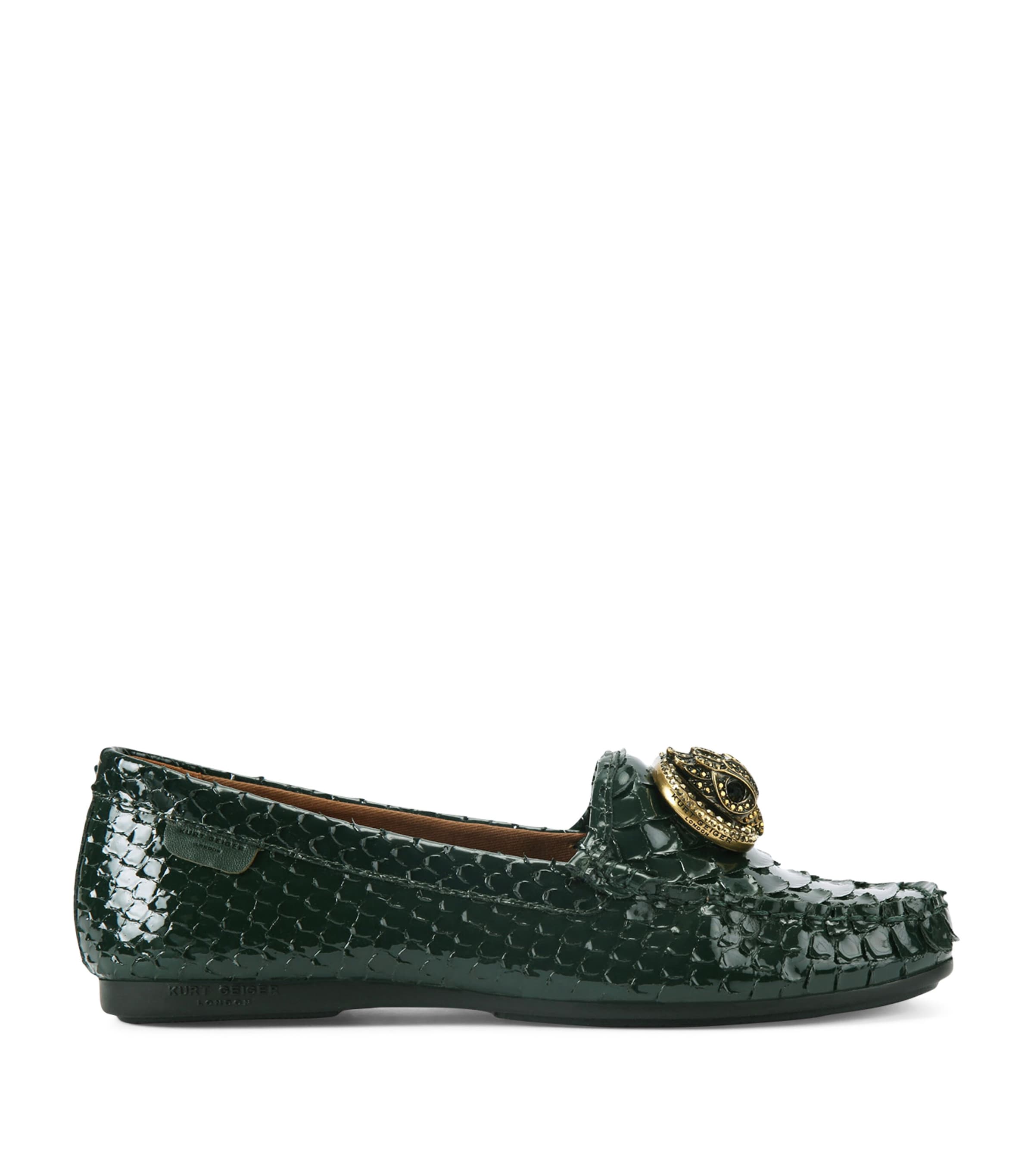 Leather Chelsea Loafers DARK GREEN Image 1