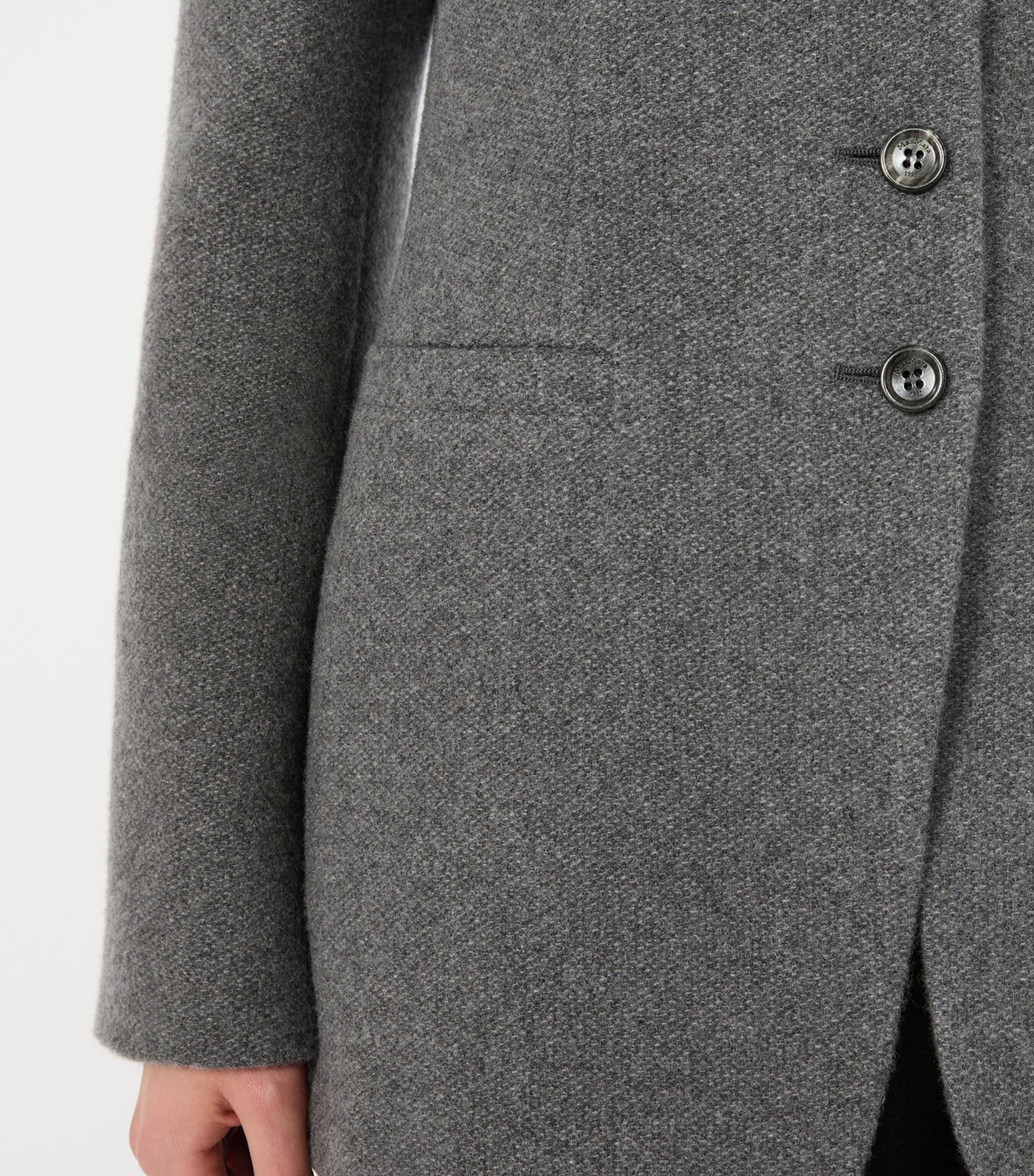 Max Mara Womens Cashmere Longline Jacket Dark Grey Image 6