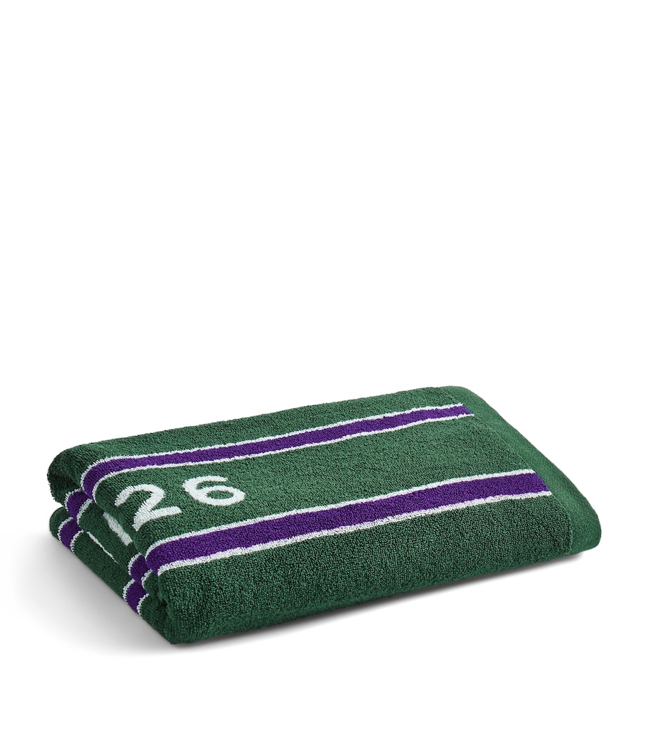 Christy x Wimbledon Championship 2026 Bath Towel Green / Purple Image 5