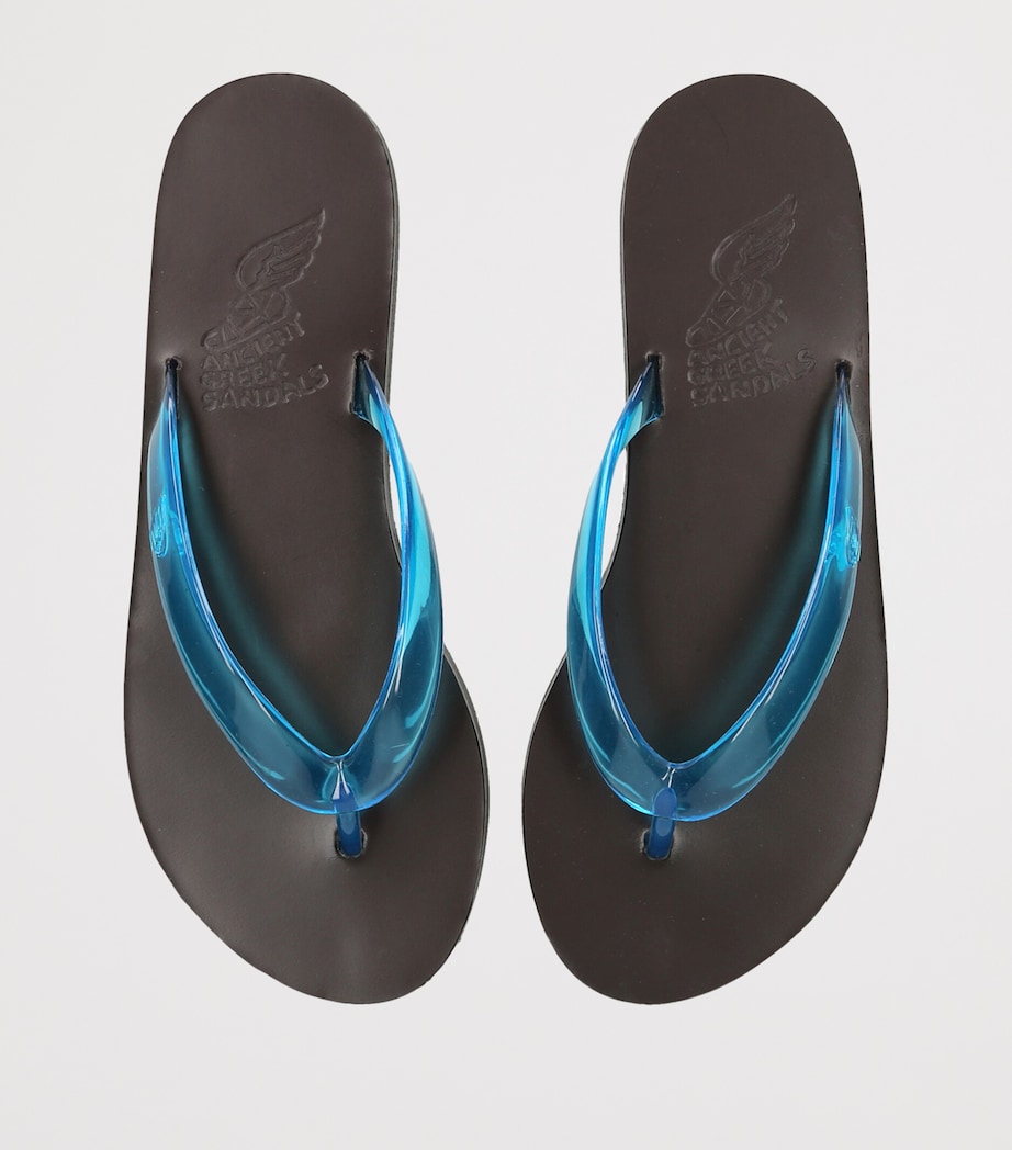 Ancient Greek Sandals Saionara Jelly Flip Flops Blue Other Image 4