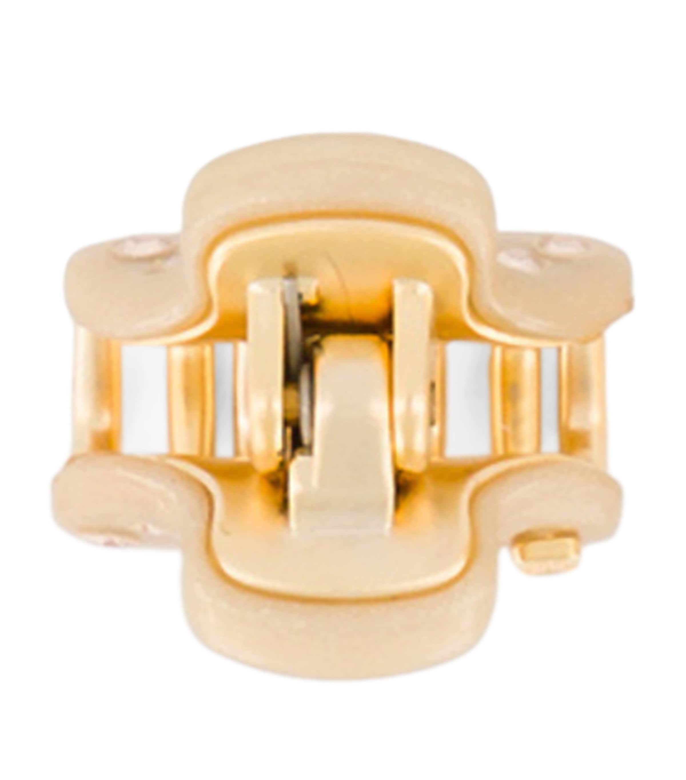 Alexandre de Paris Gold-Plated Mini Claw Hair Clip Pail Dore/or Image 3