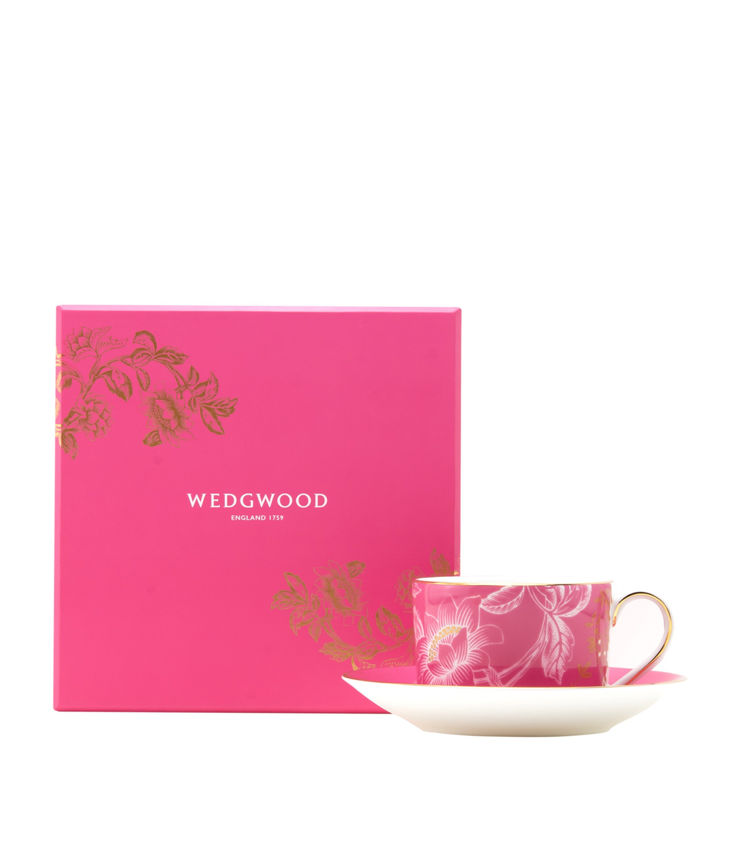 Wonderlust Pink Tonquin Teacup and Saucer PINK Image 8