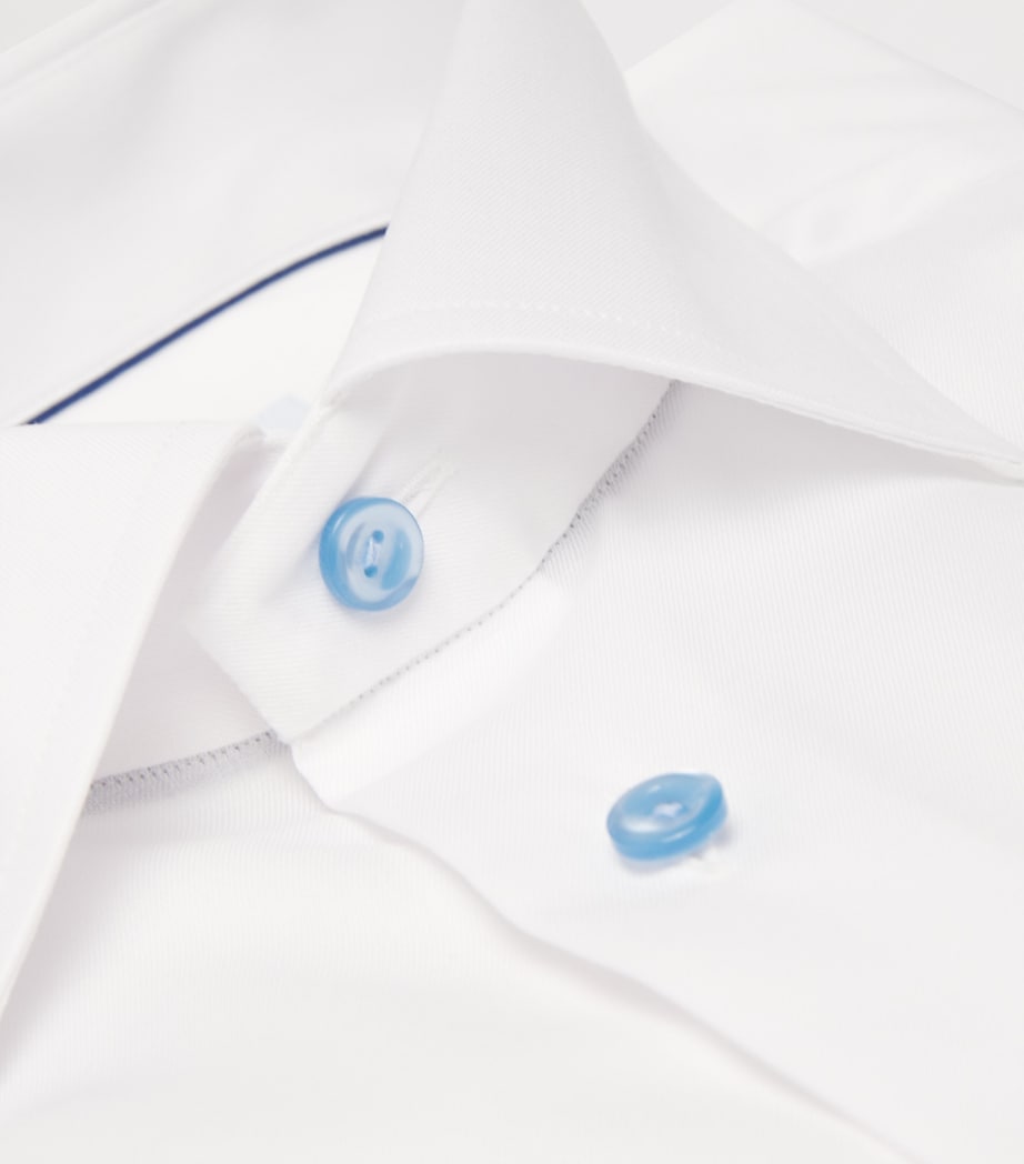 Signature Twill Contemporary Fit Shirt WHITE Image 5