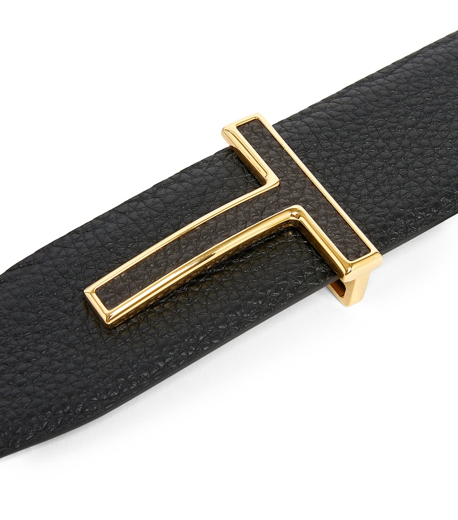 Leather Reversible T Icon Belt 1N001 Image 3
