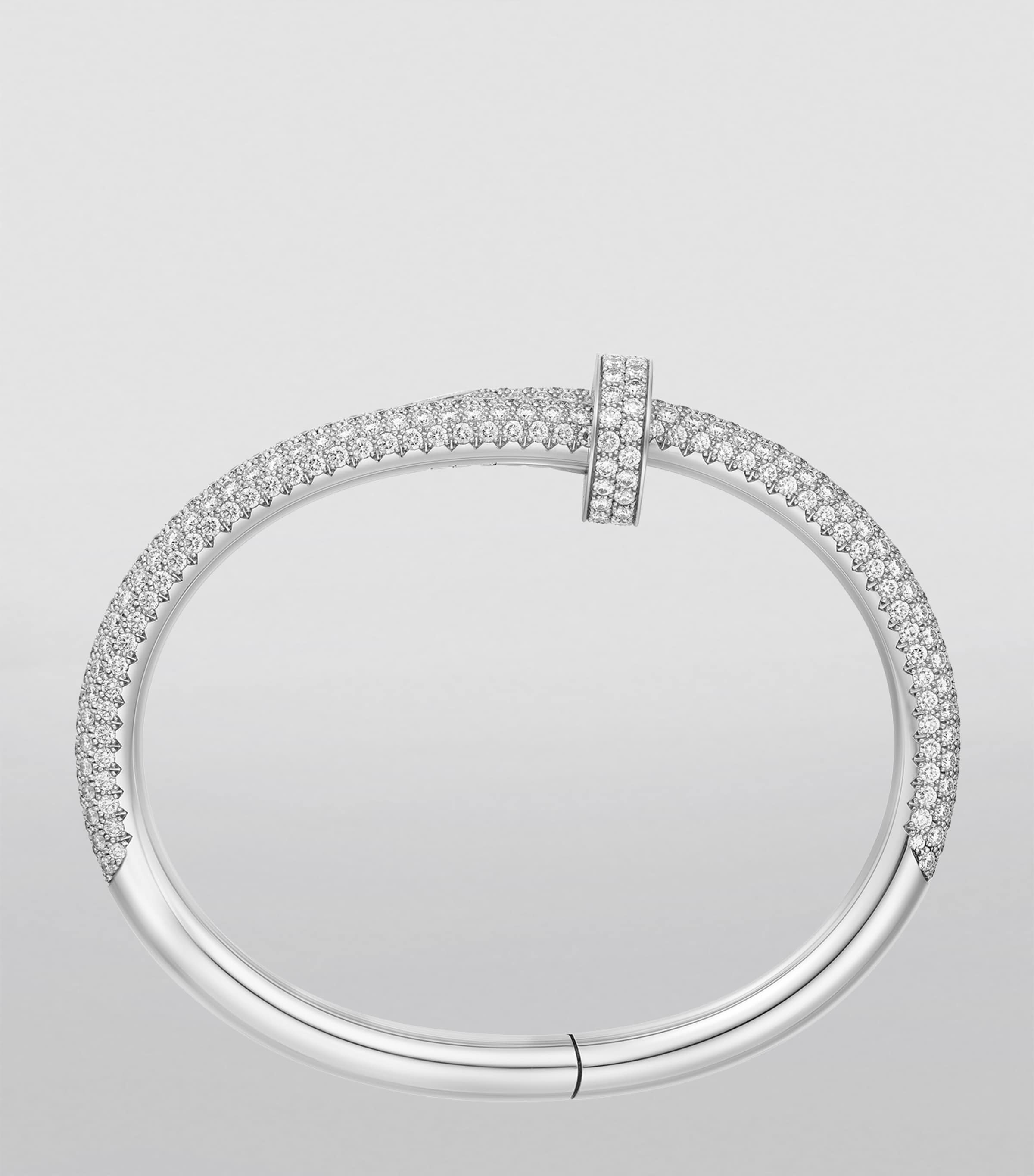 Medium White Gold and Diamond Juste Un Clou Bracelet WHITE GOLD Image 2
