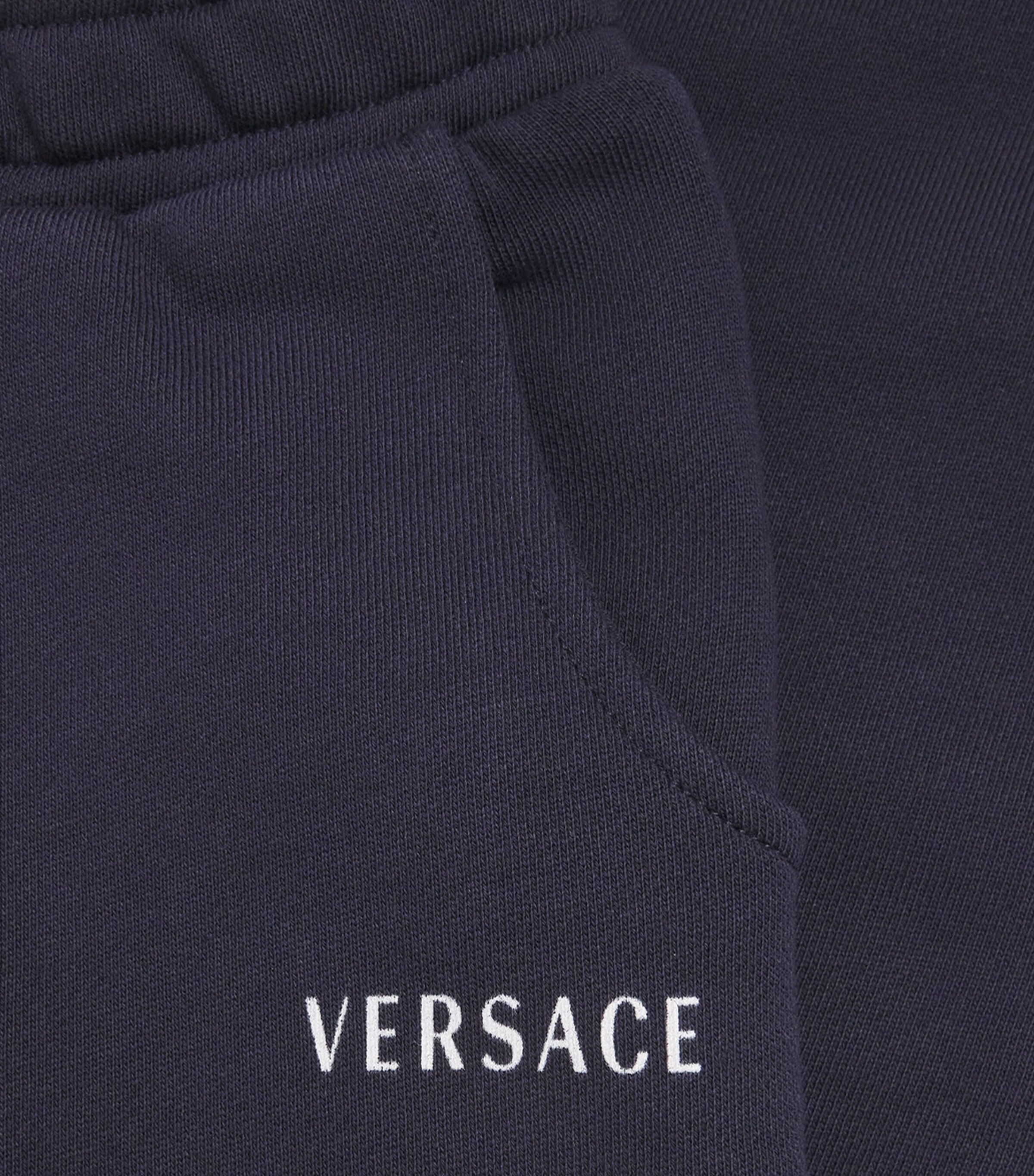 Versace Kids Cottom Embroidered Logo Sweatpants (4-14 Years) Image 3
