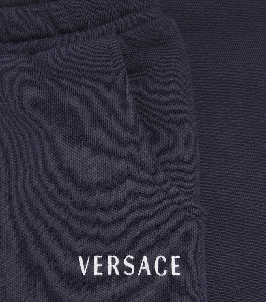 Versace Kids Cottom Embroidered Logo Sweatpants (4-14 Years) Image 3