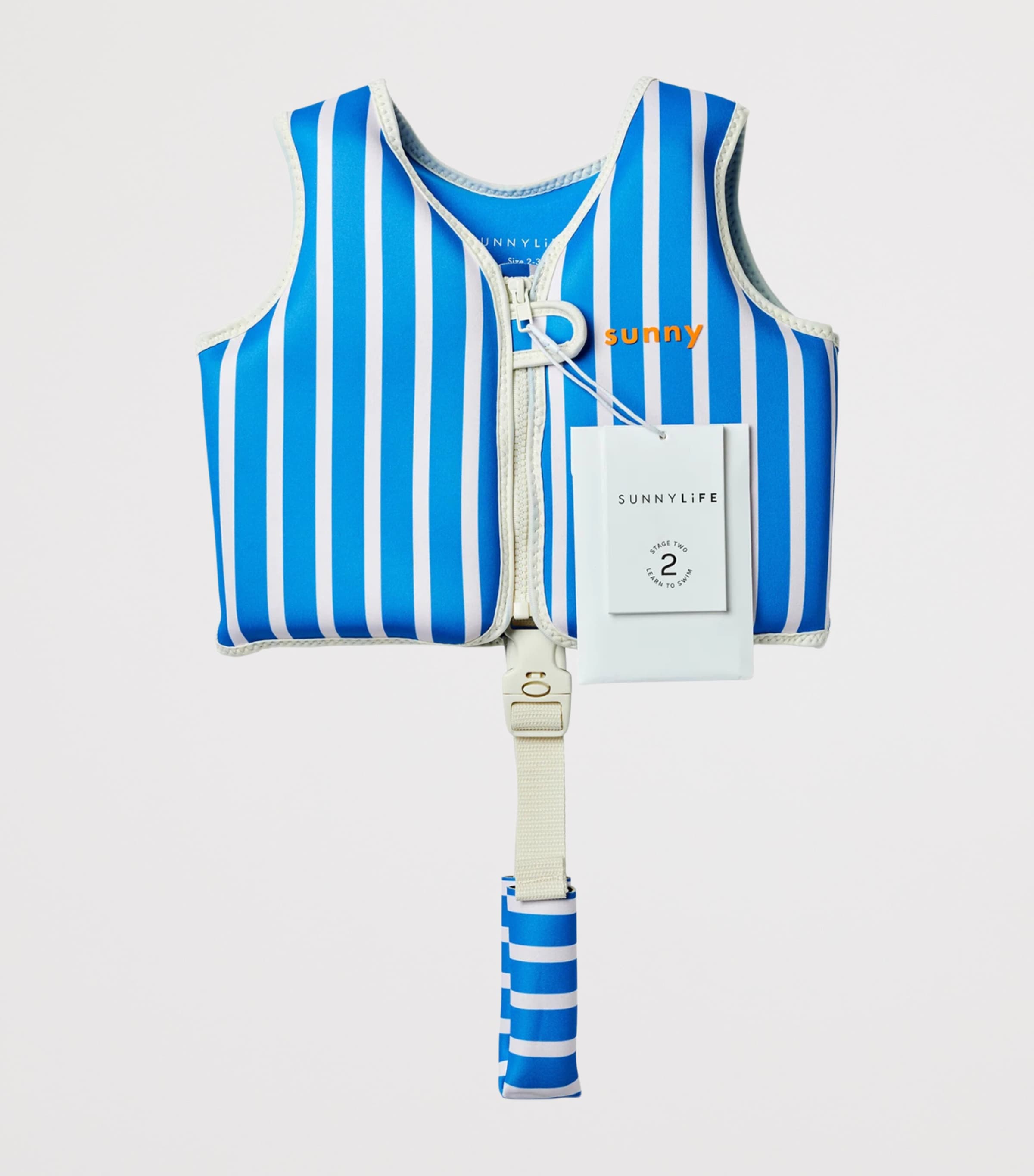 Sunnylife Kids Tino the Tiger Swim Vest (24-36 Months) Blue Image 6