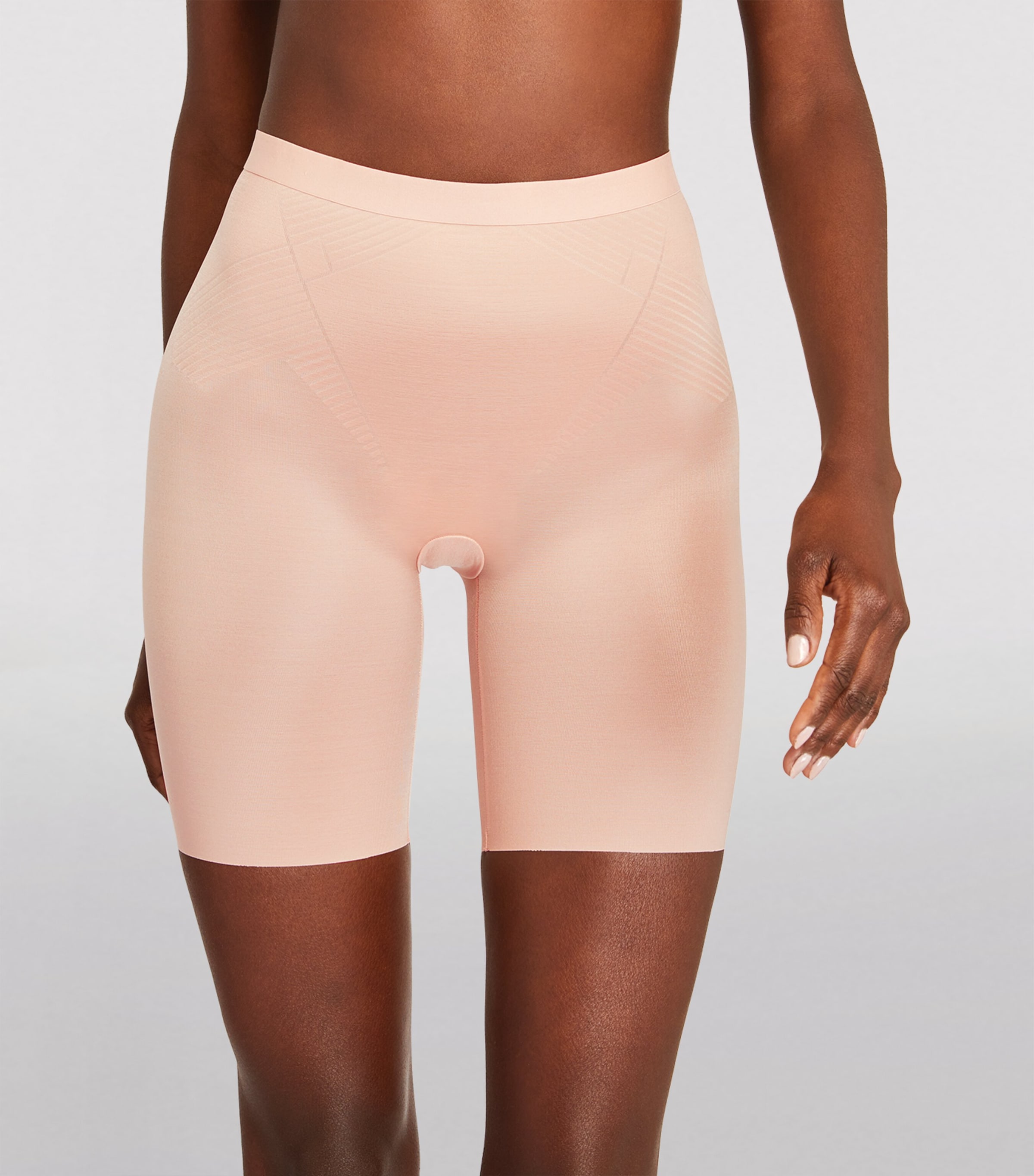 SPANXshape Invisible Mid-Thigh Shorts - Medium Control CHAMPAGNE BEIGE Image 2