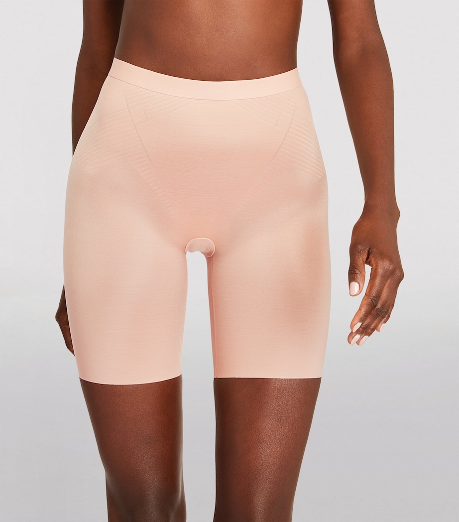 SPANXshape Invisible Mid-Thigh Shorts - Medium Control CHAMPAGNE BEIGE Image 2