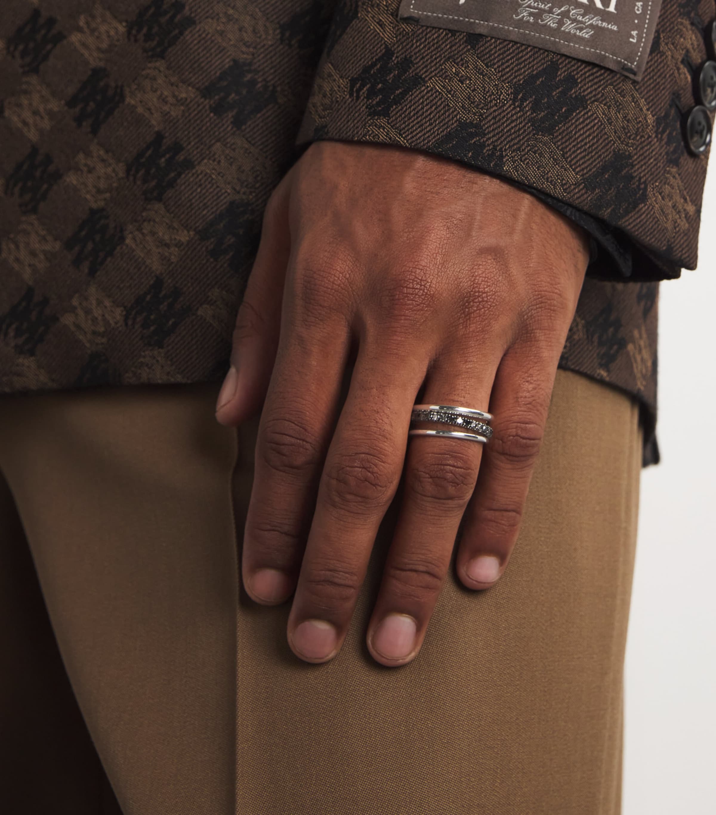 Sterling Silver and Diamond Ring STERLING SILVER Image 2