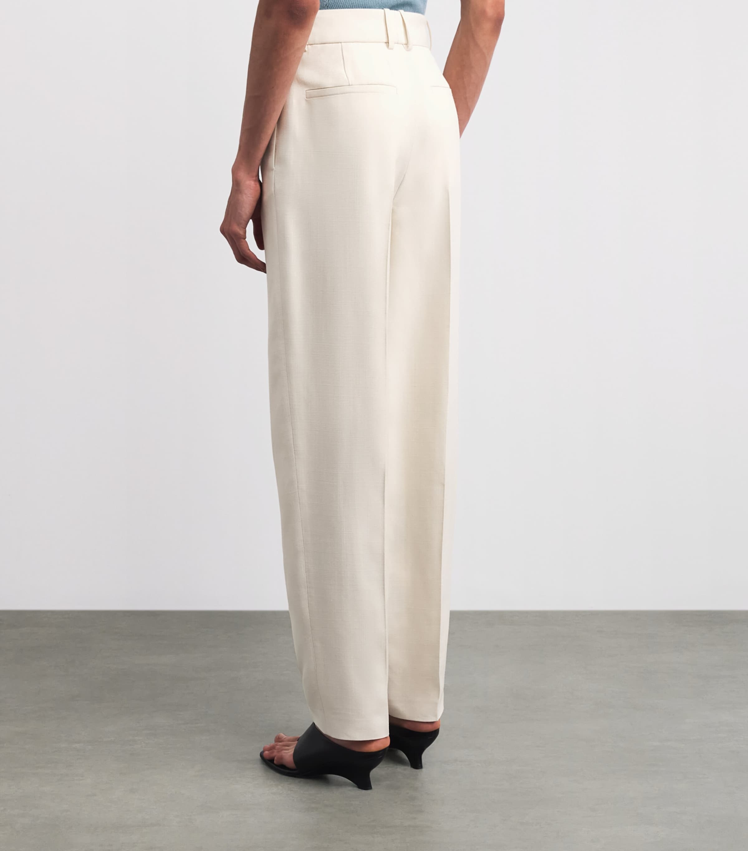 Joseph Womens Tailored Rayen Trousers Marble Image 5